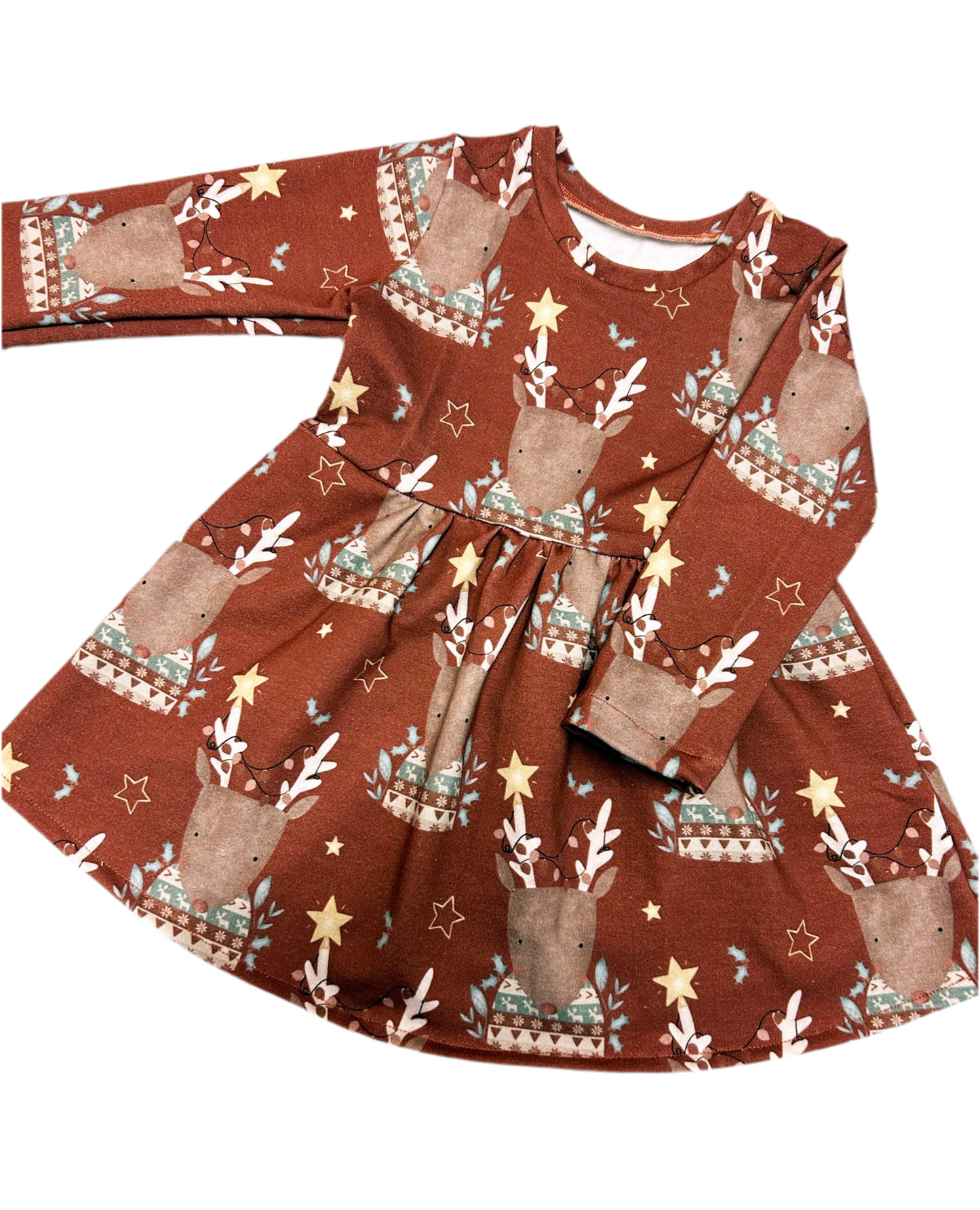 Christmas Reindeer Baby & Toddler Jersey Dress