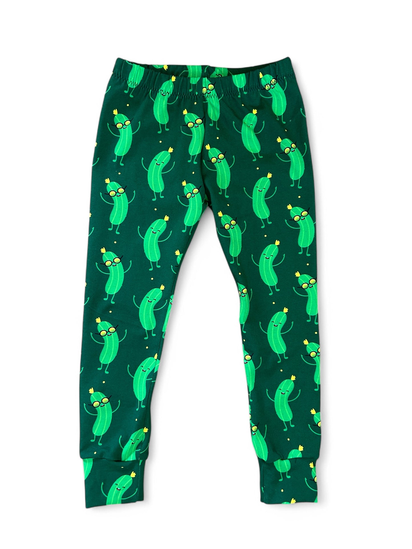 Dancing Pickles Print Toddler & Children's Jersey Leggings