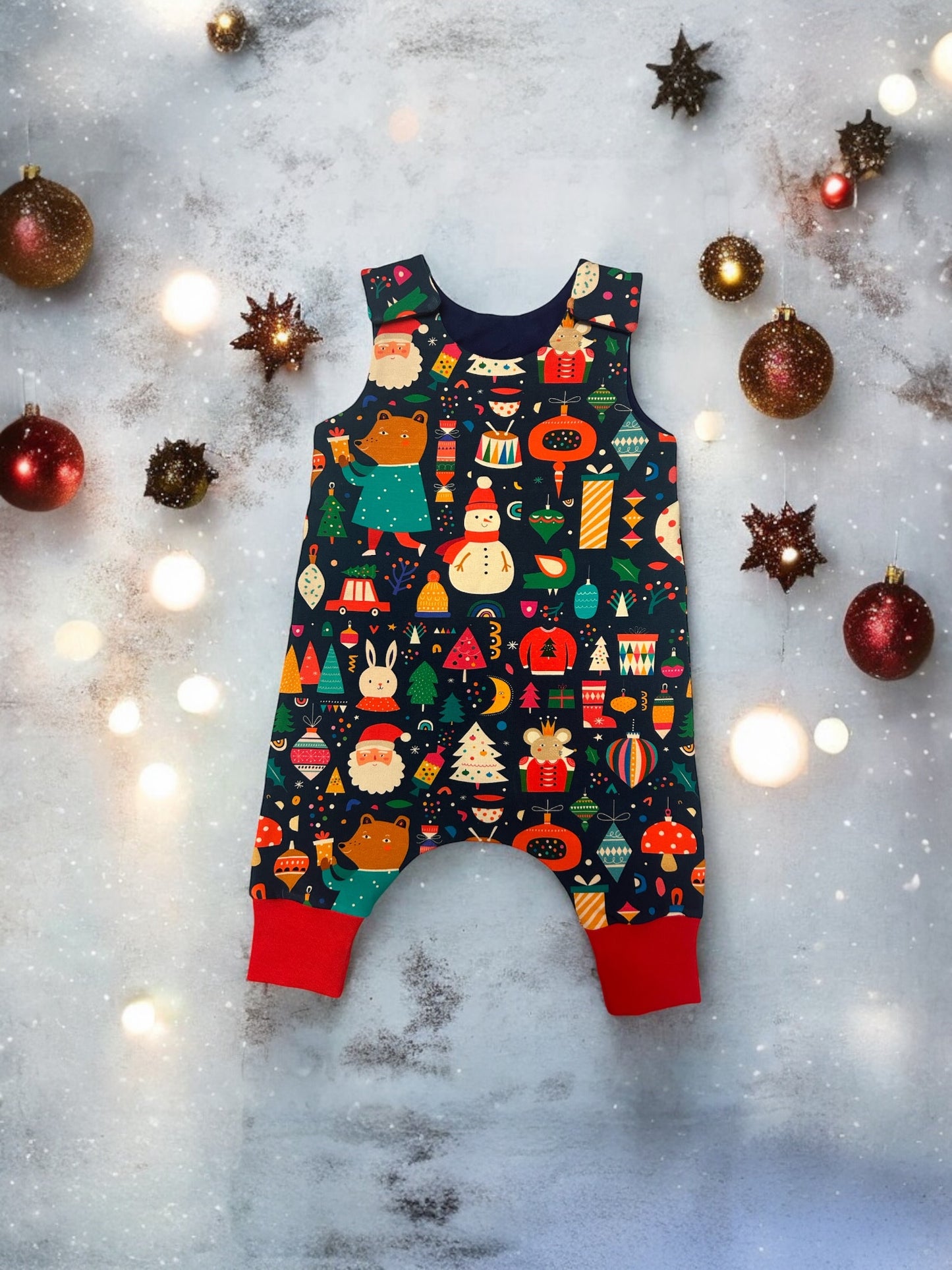 Festive Christmas Baby & Toddler Jersey Romper