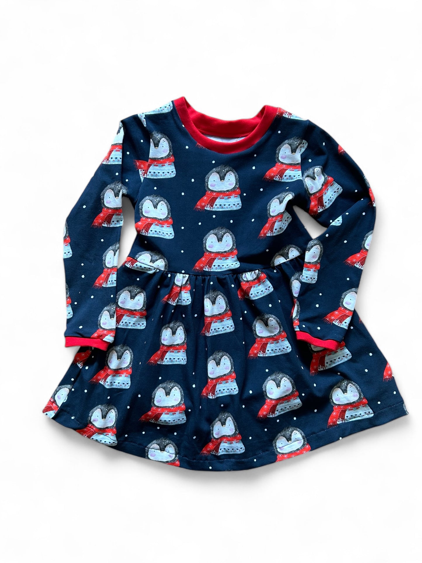Christmas Penguins Baby & Toddler Jersey Dress