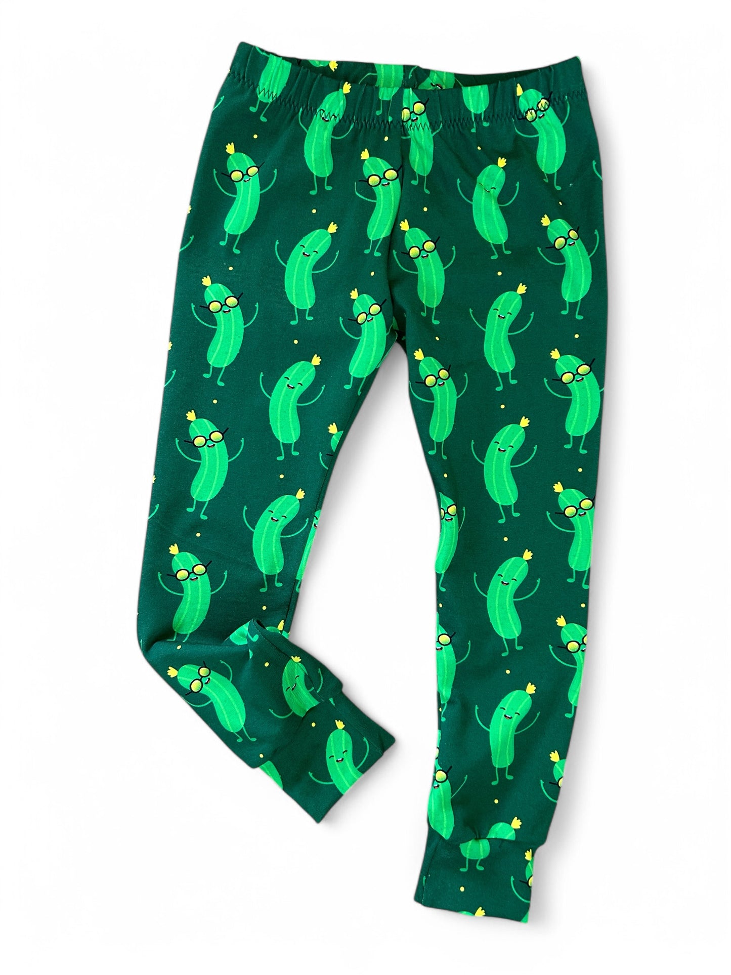 Dancing Pickles Print Toddler & Children's Jersey Leggings