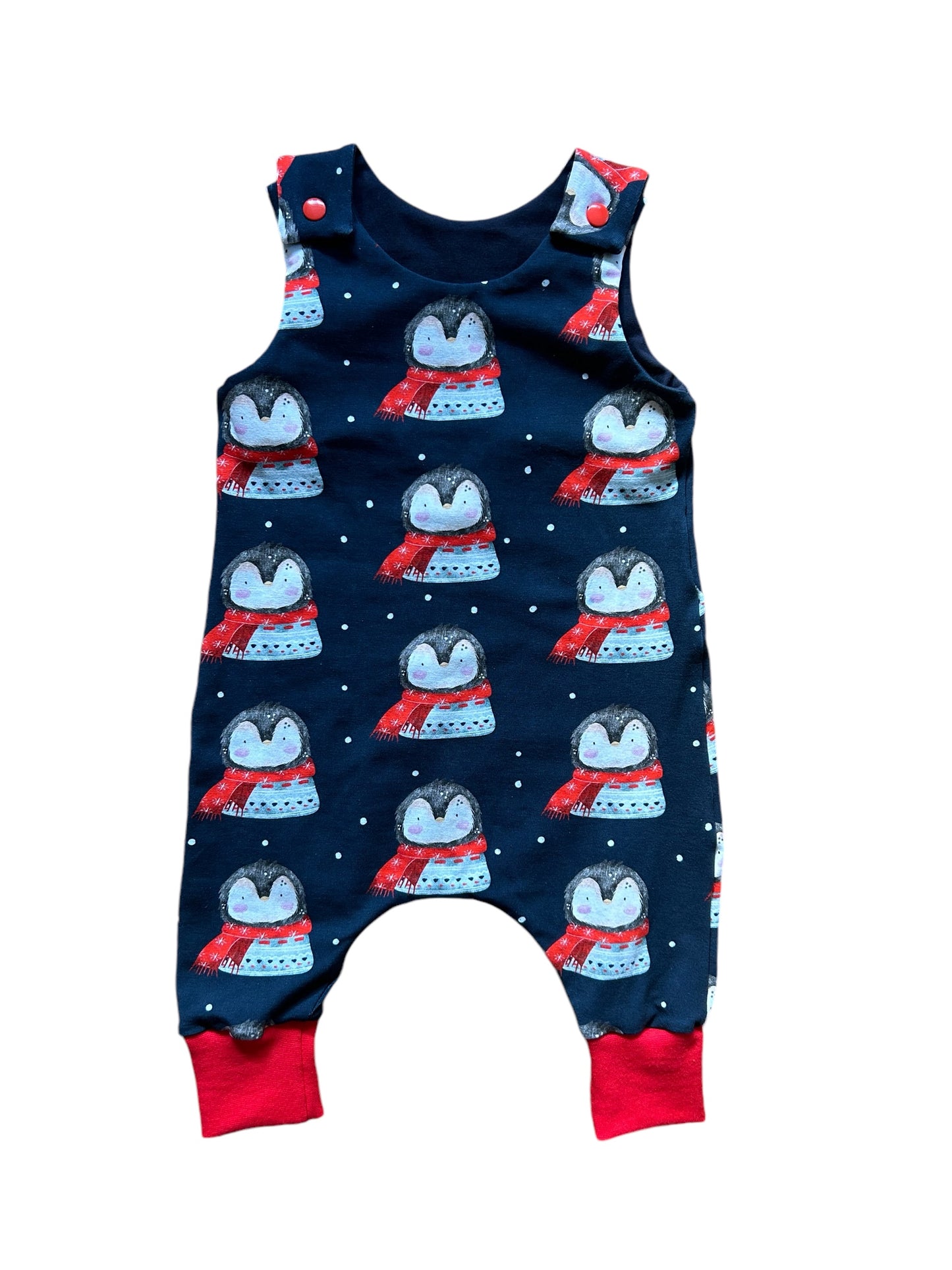 Christmas Penguins Baby & Toddler Jersey Romper