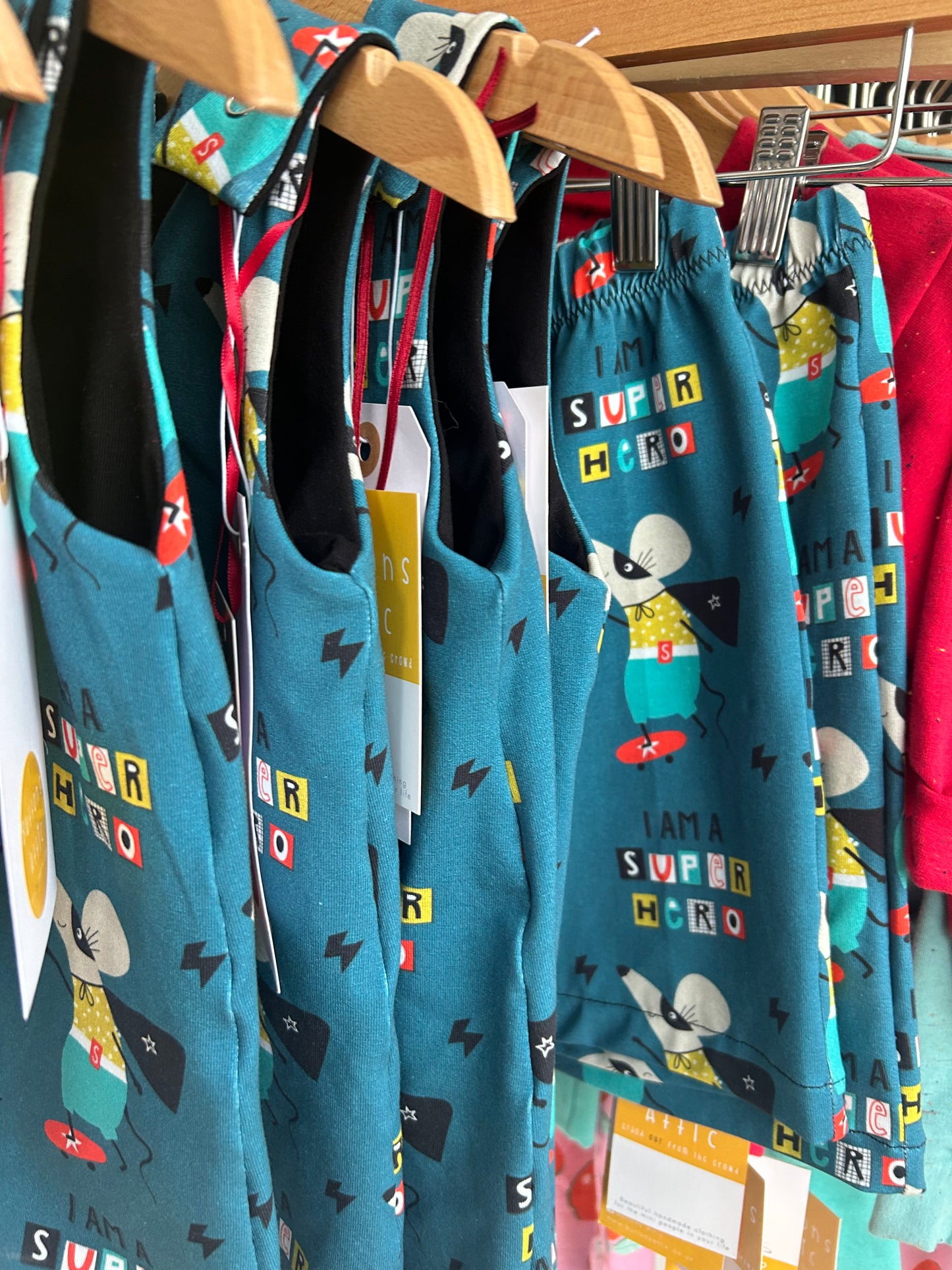 Super Hero Mouse Baby & Toddler Jersey Romper
