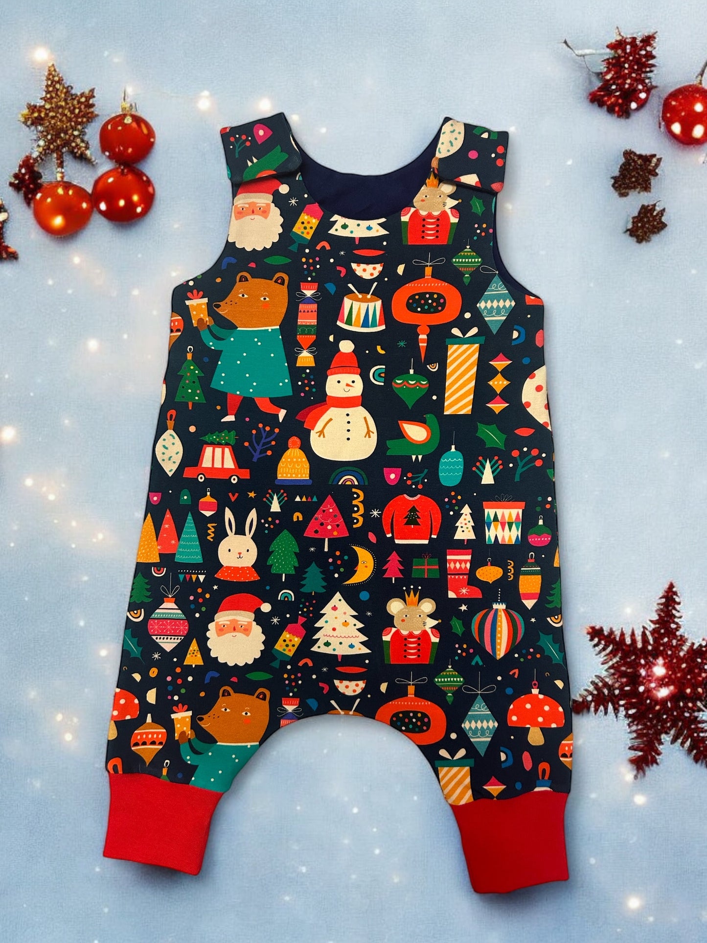 Festive Christmas Baby & Toddler Jersey Romper