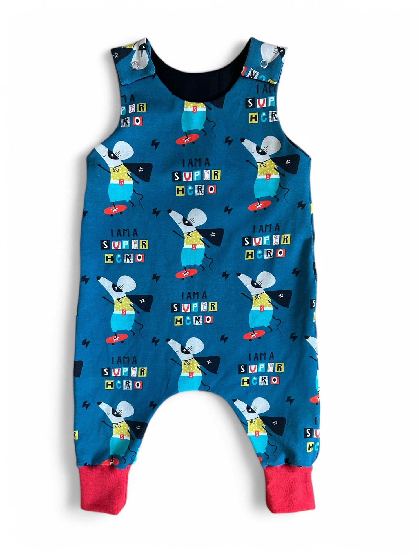 Super Hero Mouse Baby & Toddler Jersey Romper