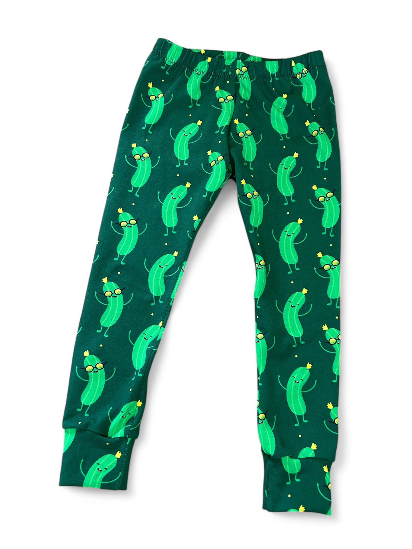 Dancing Pickles Print Toddler & Children's Jersey Leggings