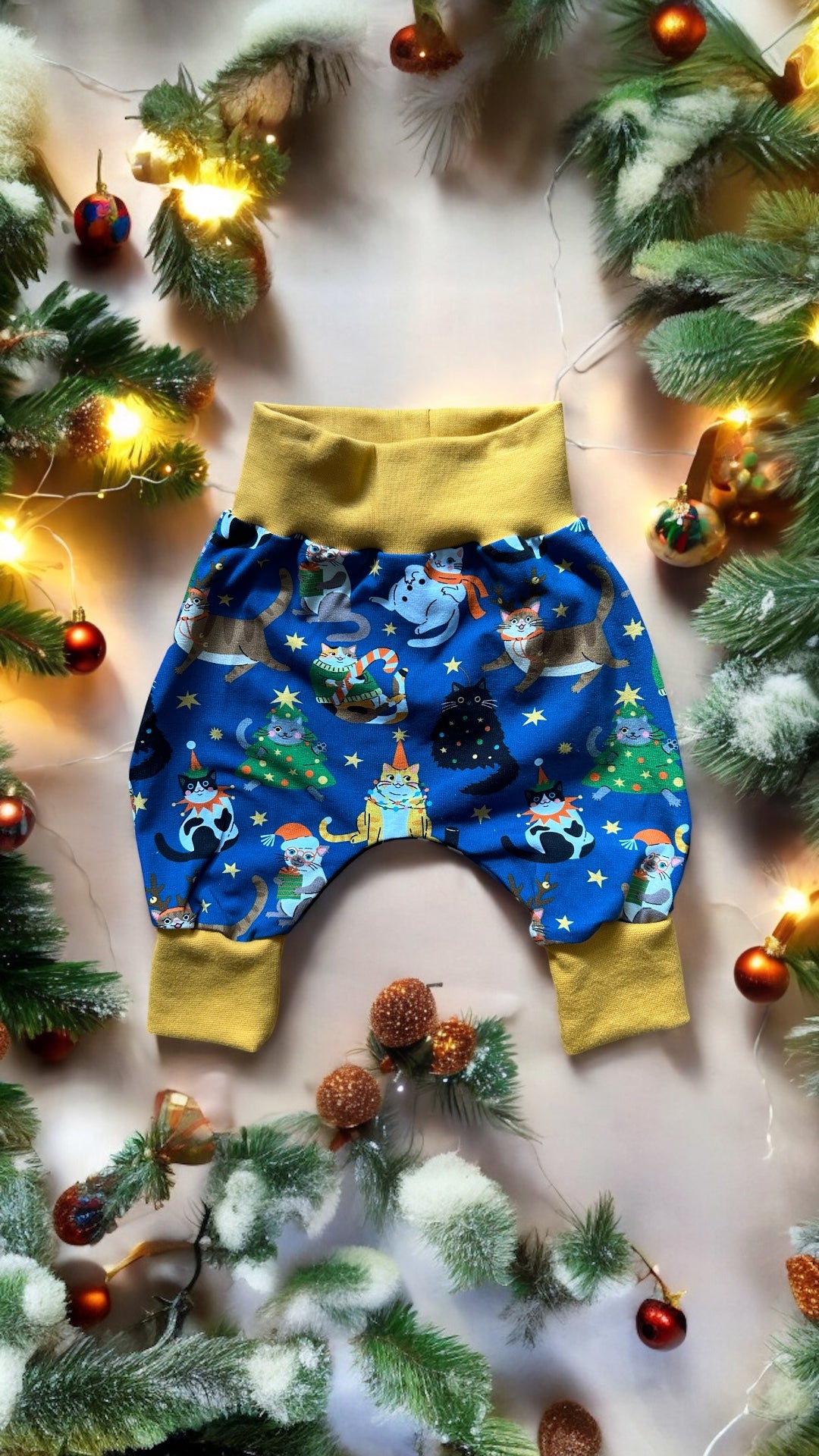 Christmas Cats Jersey Baby & Toddler Harem Pants