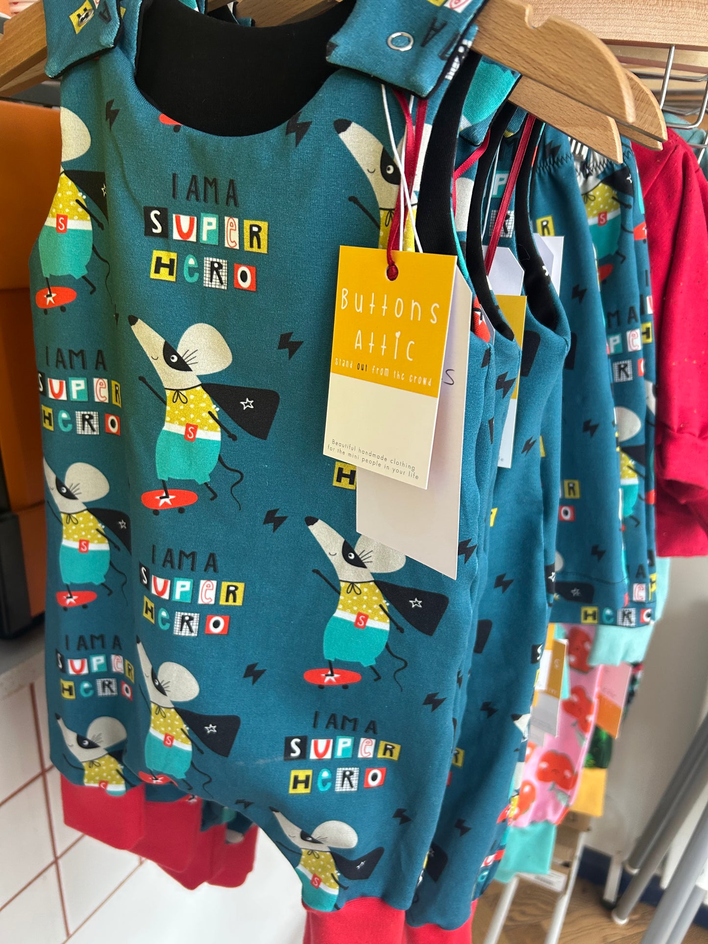 Super Hero Mouse Baby & Toddler Jersey Romper