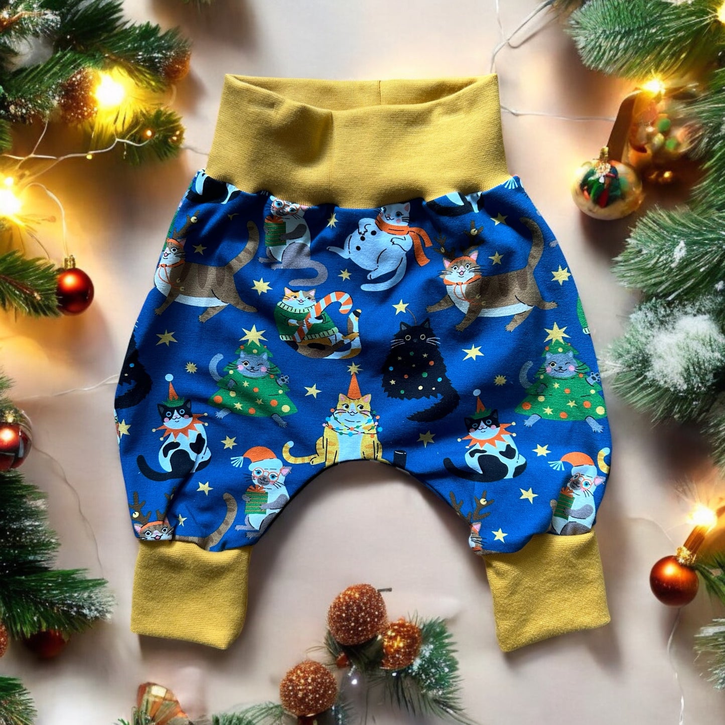 Christmas Cats Jersey Baby & Toddler Harem Pants