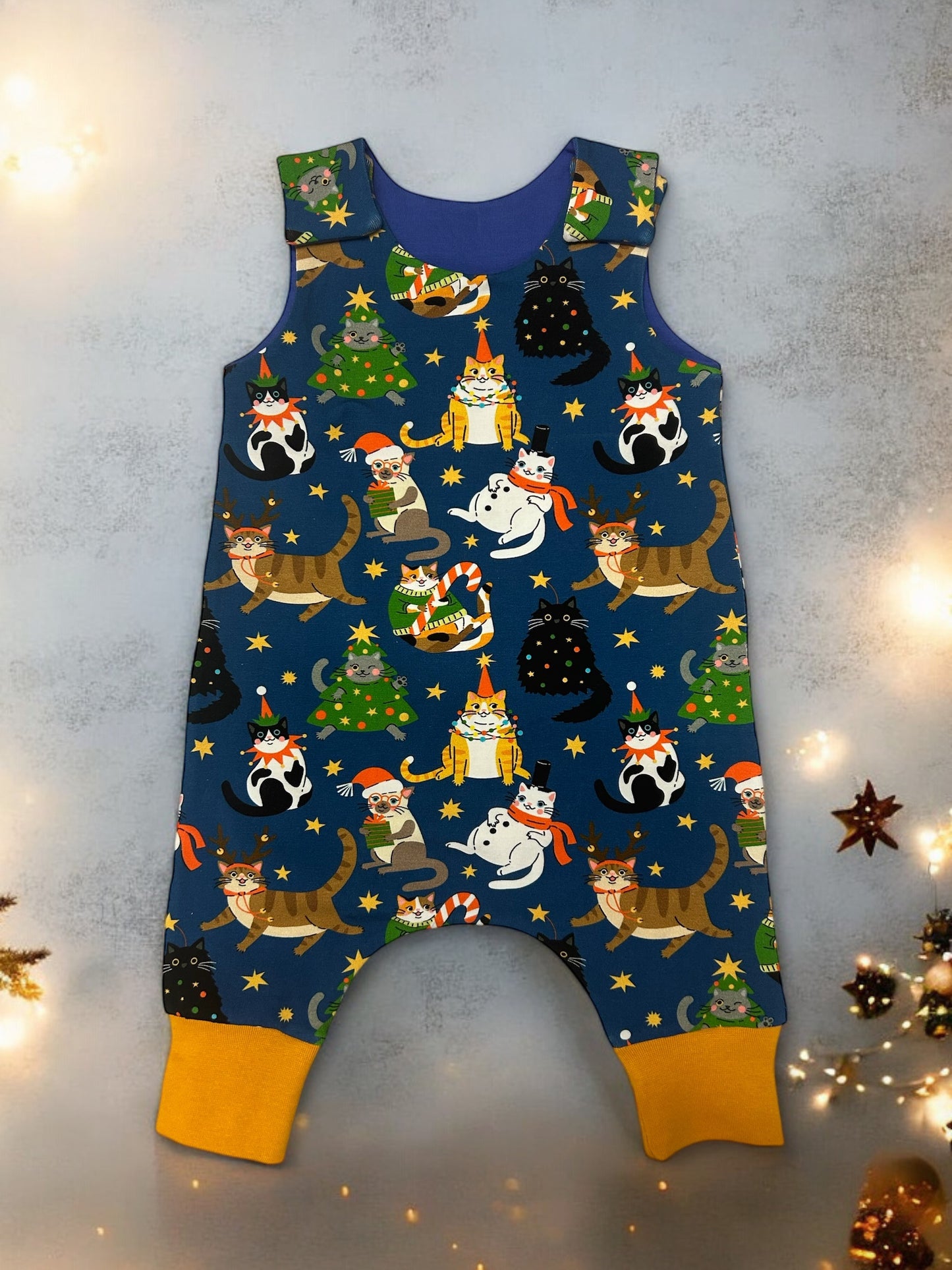 Christmas Cats Baby & Toddler Jersey Romper