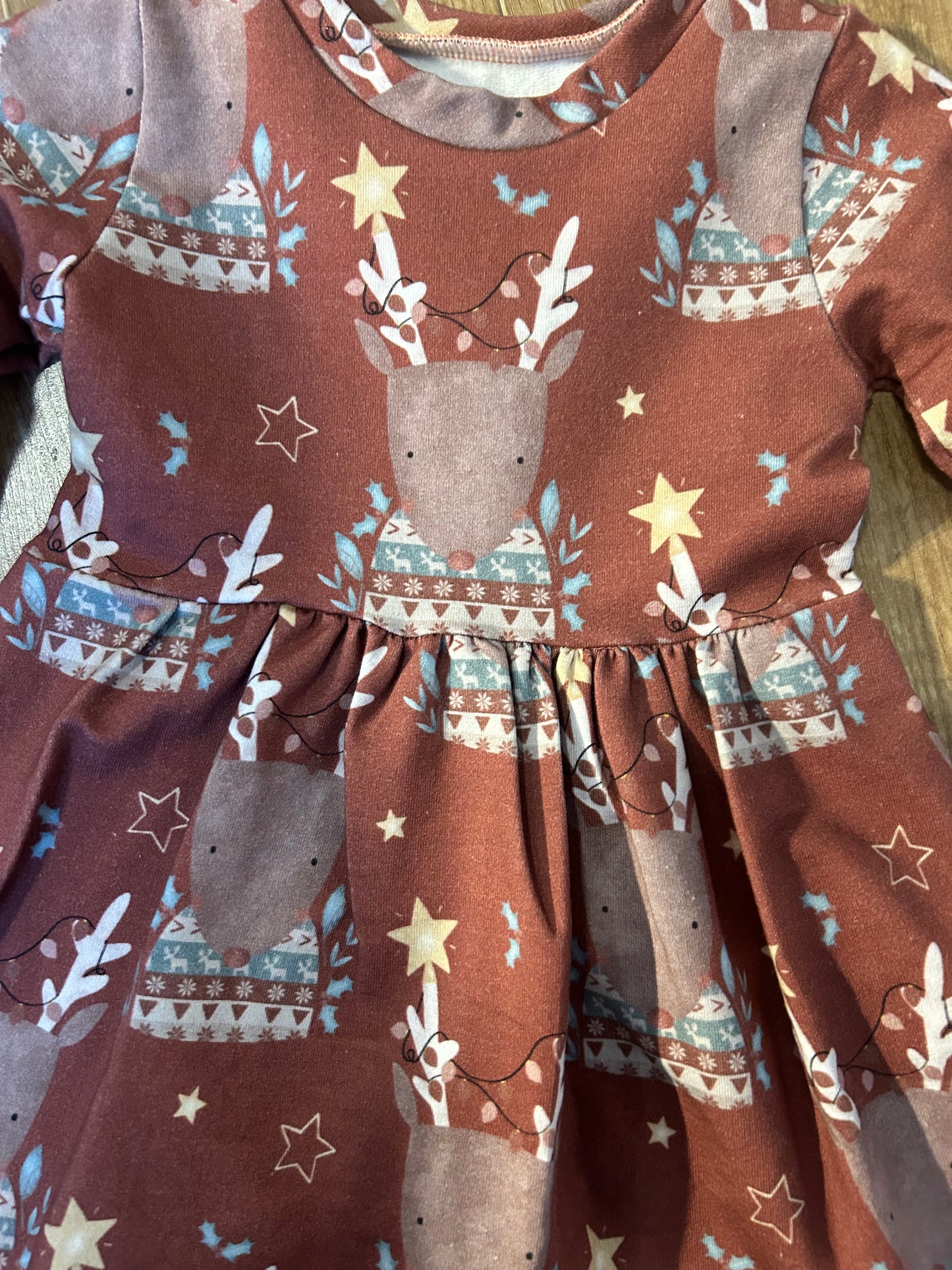 Christmas Reindeer Baby & Toddler Jersey Dress
