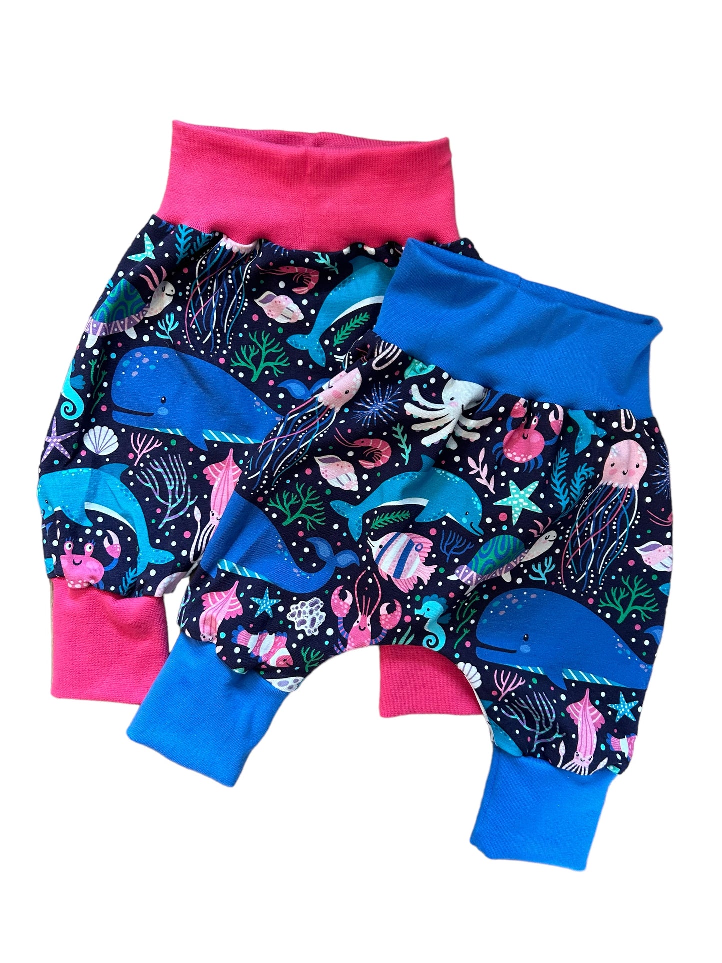 Under The Sea Print Jersey Baby & Toddler Harem Pants