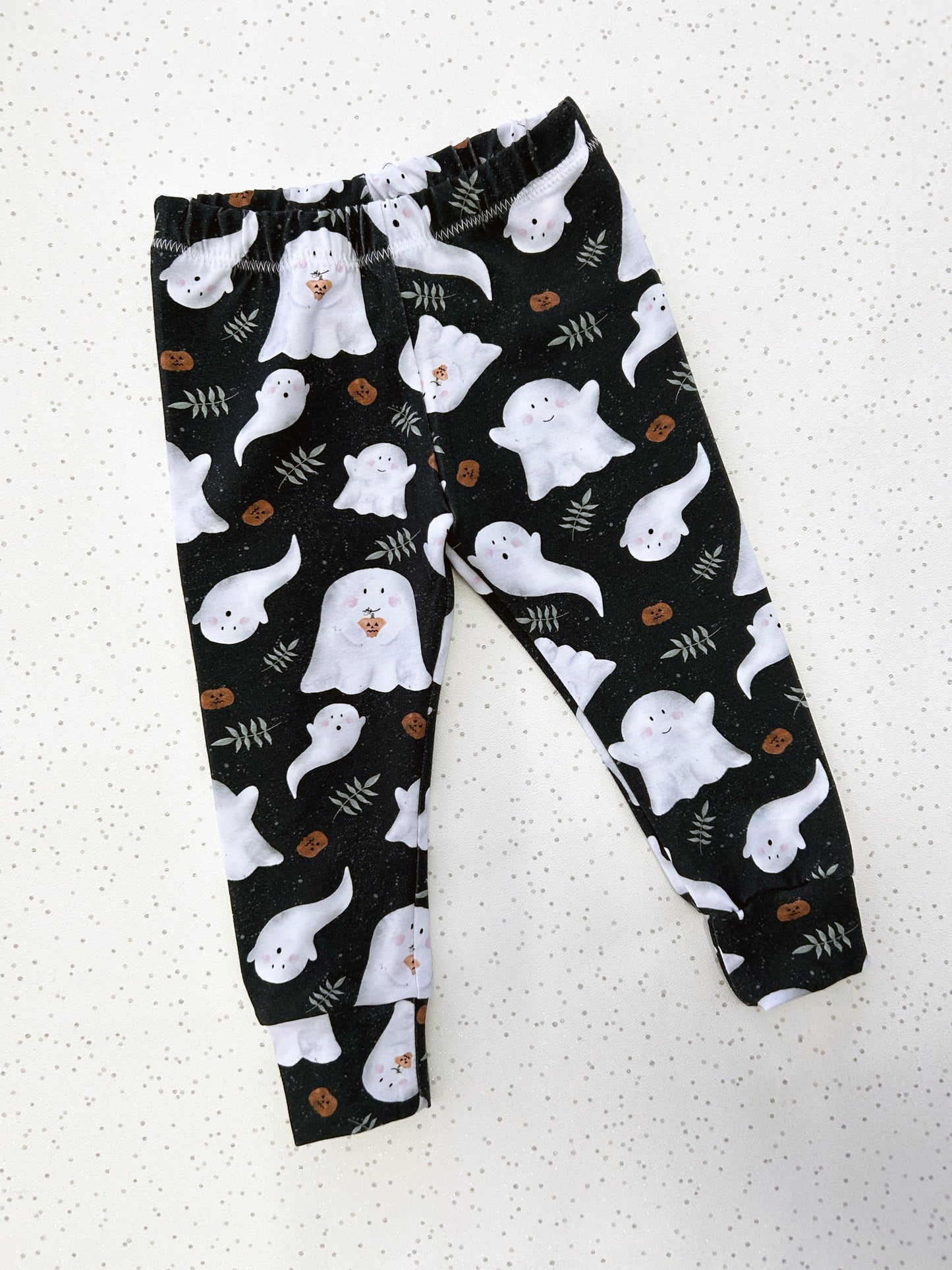 Grey Ghosts Halloween Toddler & Children's Jersey Leggings
