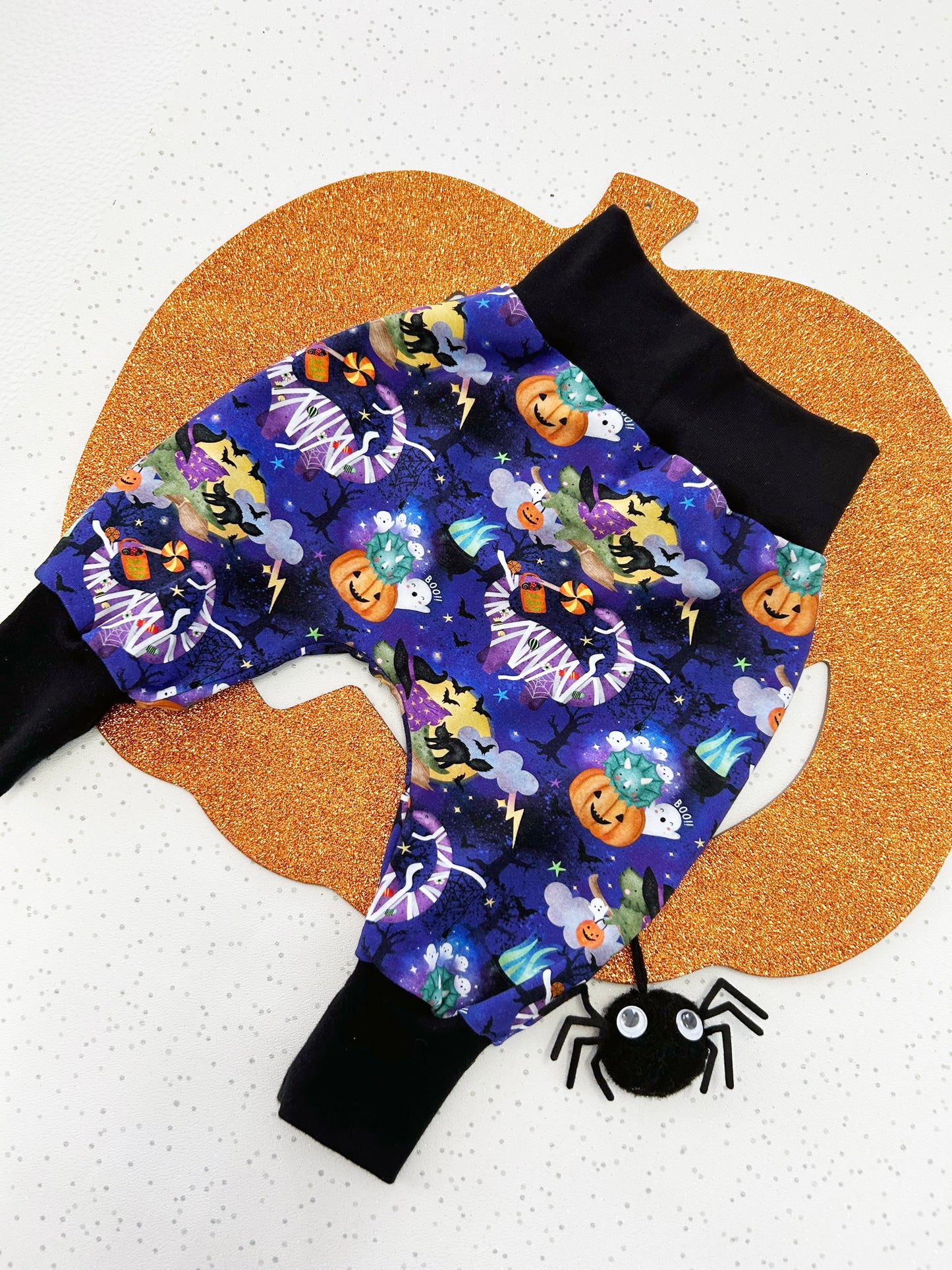 Spooky Pumpkins Halloween Jersey Baby & Toddler Harem Pants