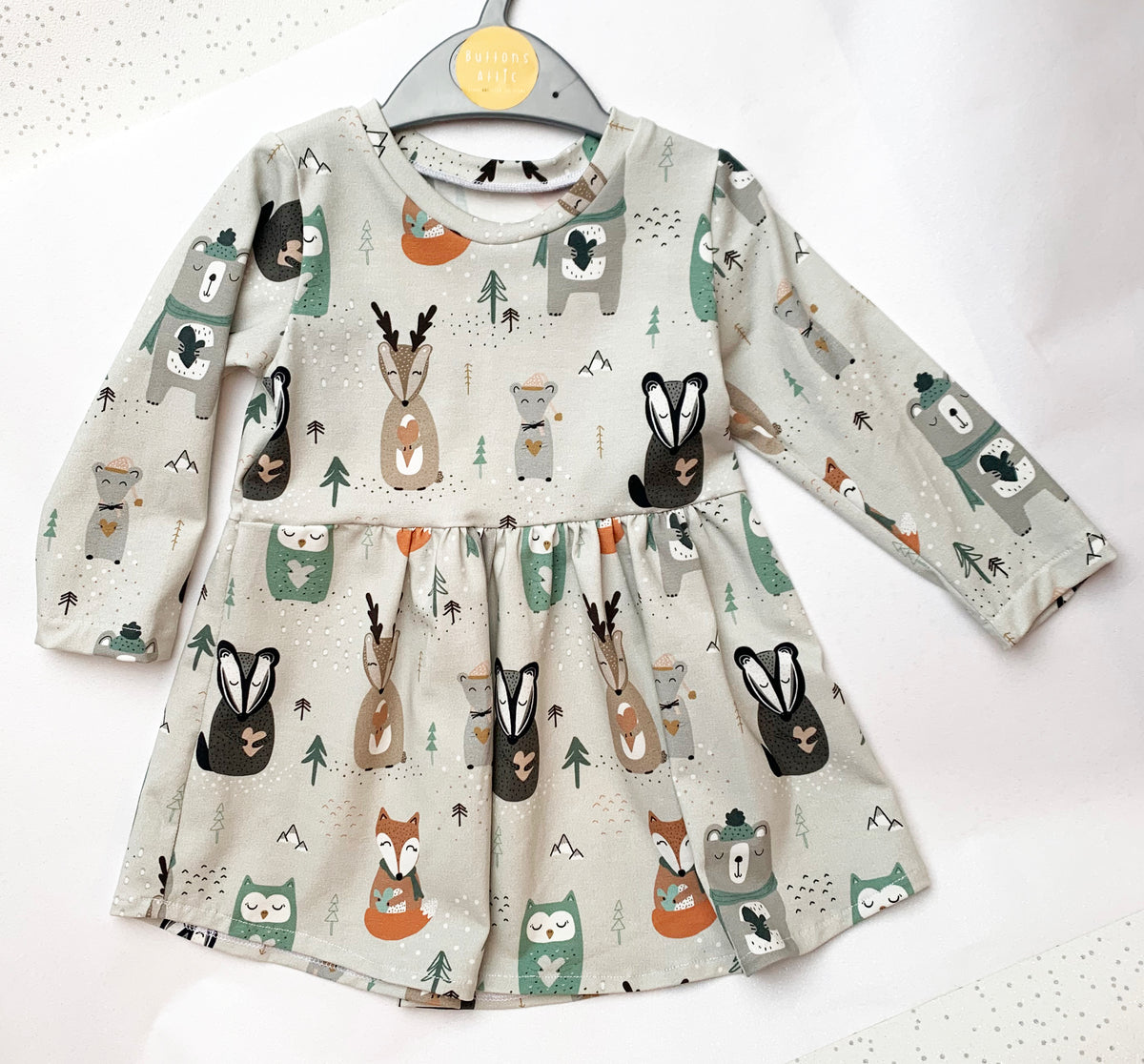 Winter Animals Baby & Toddler Jersey Dress – Buttons Attic