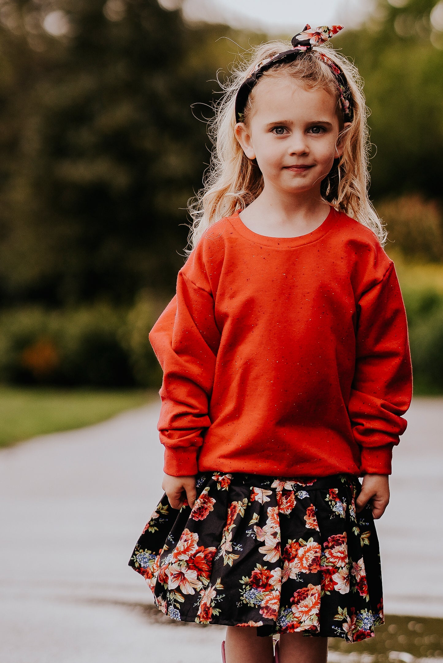 Floral Rose Toddler & Children's Skirt