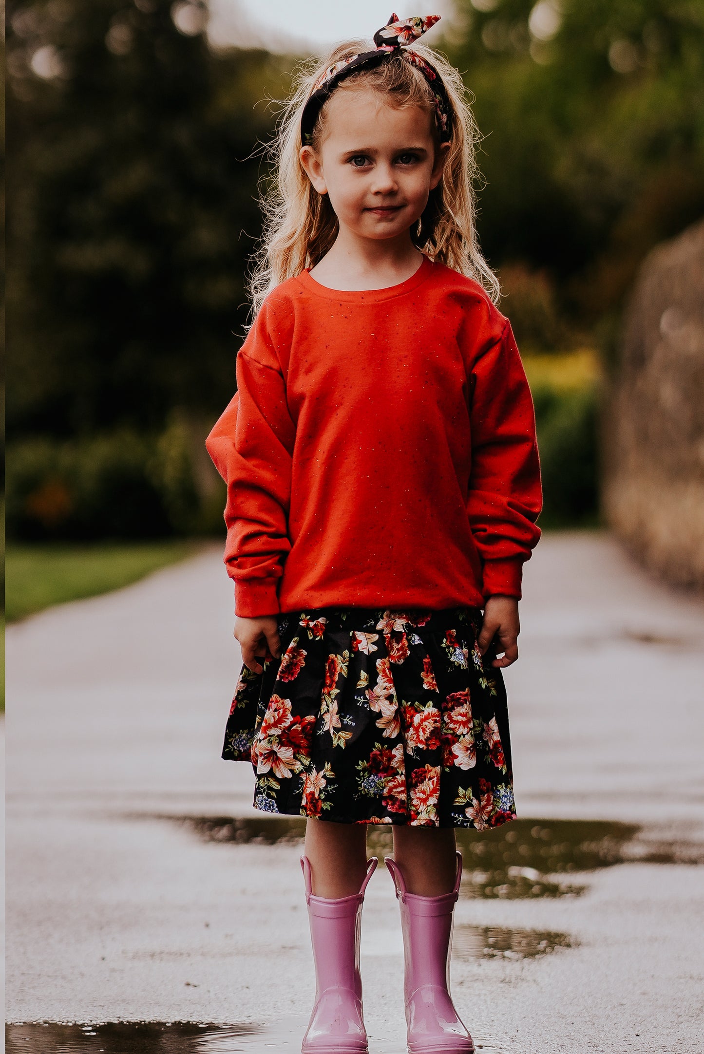 Floral Rose Toddler & Children's Skirt