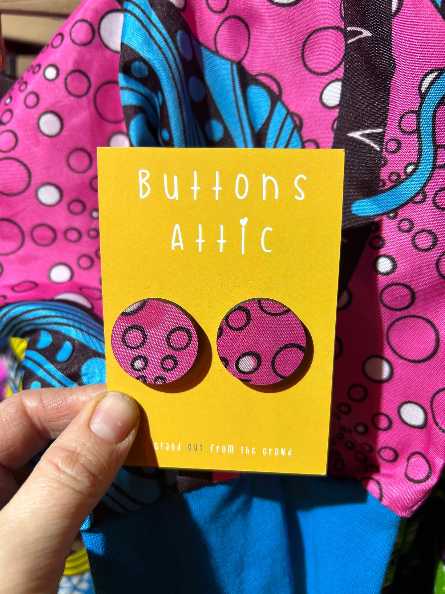 Pink Swirls Zero Waste Earrings