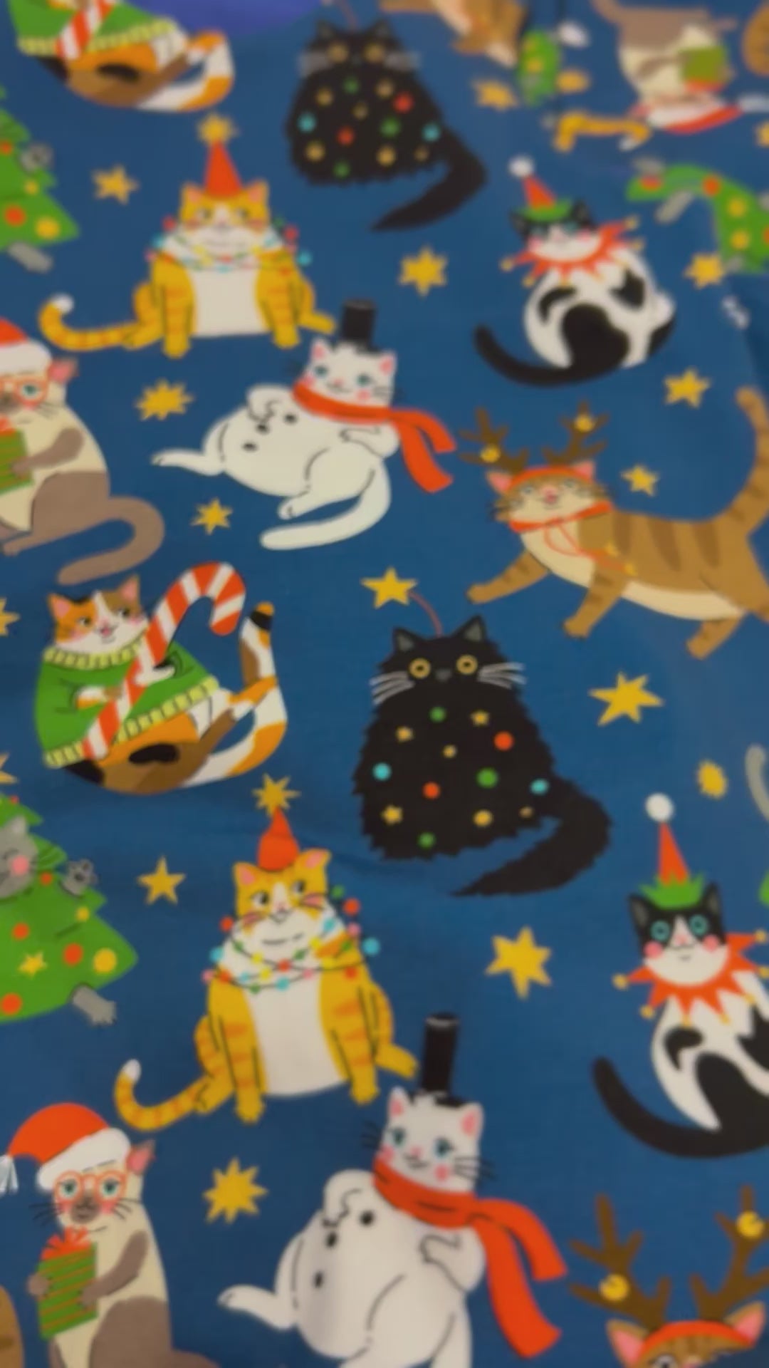Load and play video in Gallery viewer, Christmas Cats Jersey Baby & Toddler Harem Pants