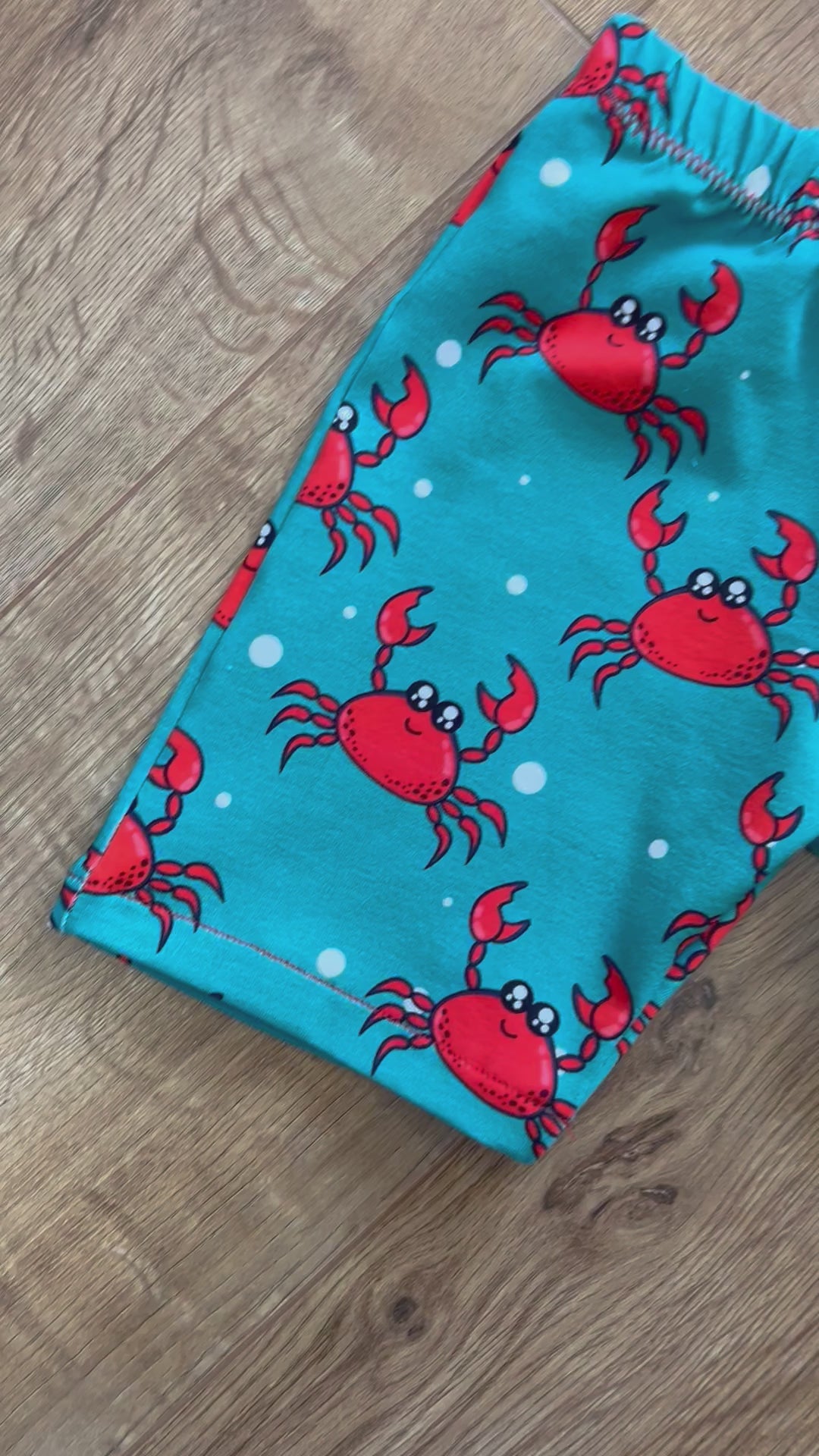Load and play video in Gallery viewer, Summer Crabs Toddler & Children's Jersey Shorts