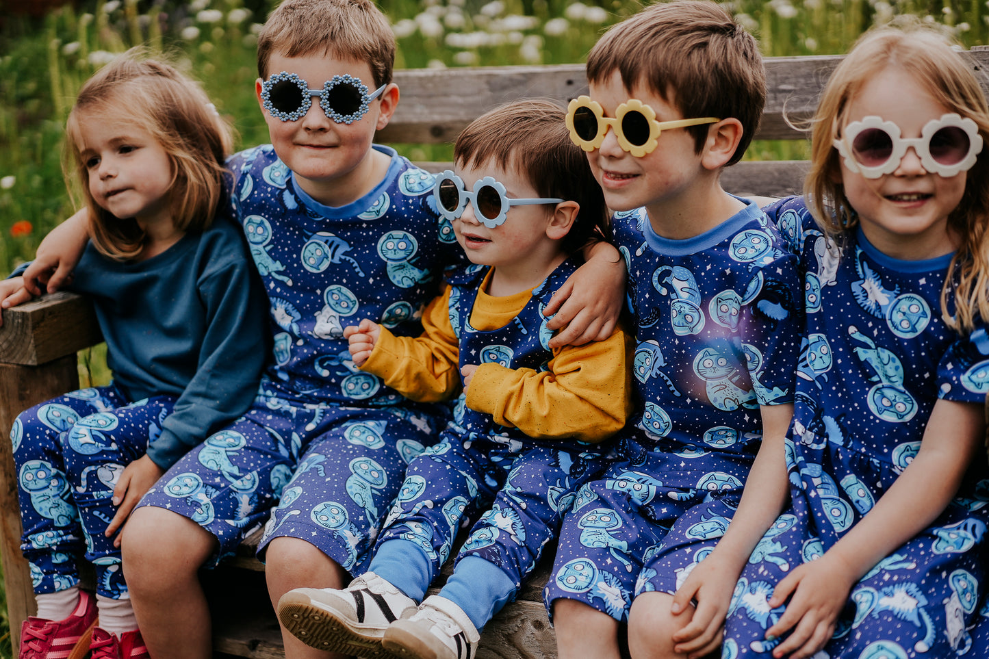 Space Cats Baby & Toddler Jersey Romper