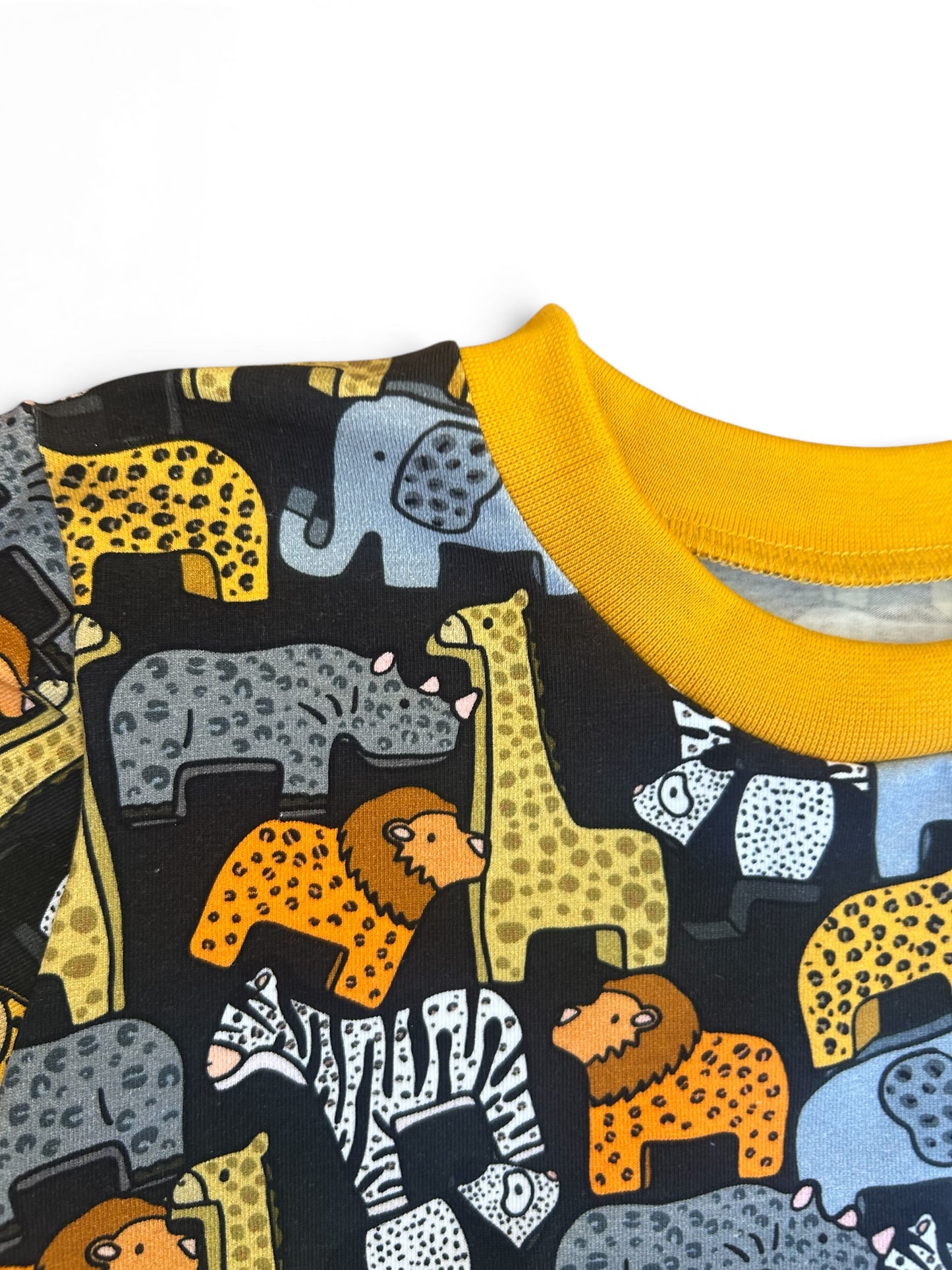 Safari Animals Short Sleeve Baby & Toddler Jersey Dress