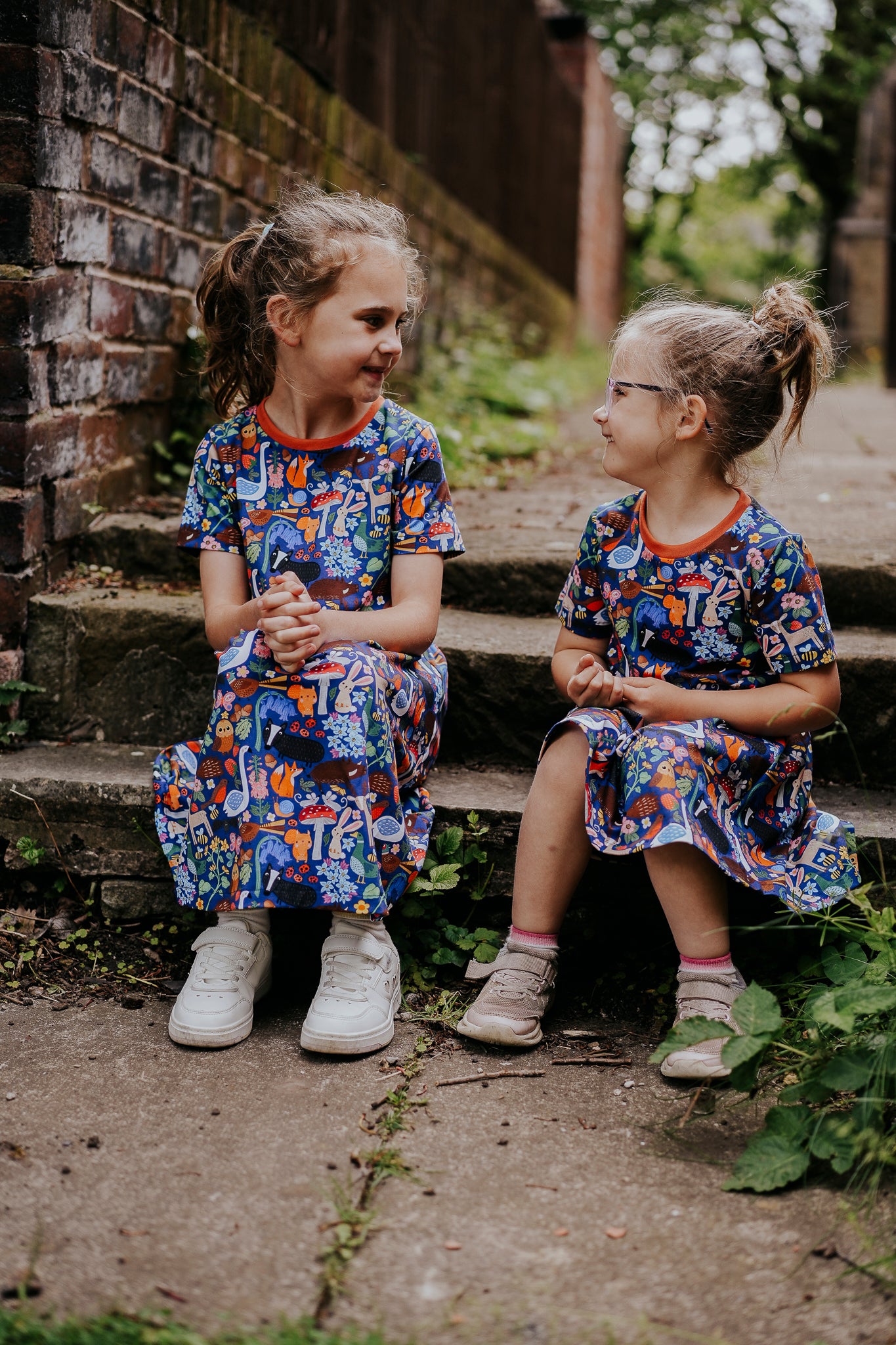 Woodland Animals Short Sleeve Baby & Toddler Jersey Dress