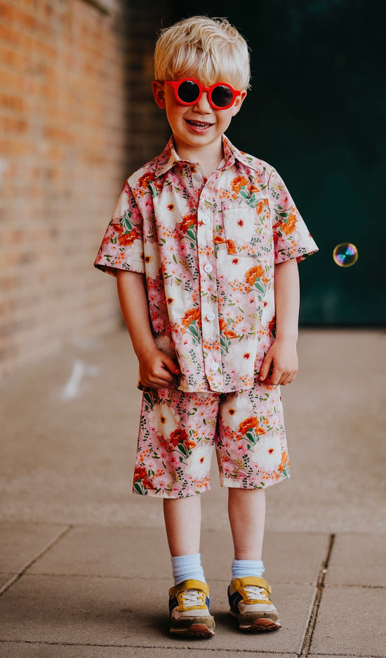 Floral Print Baby & Children's Shirt