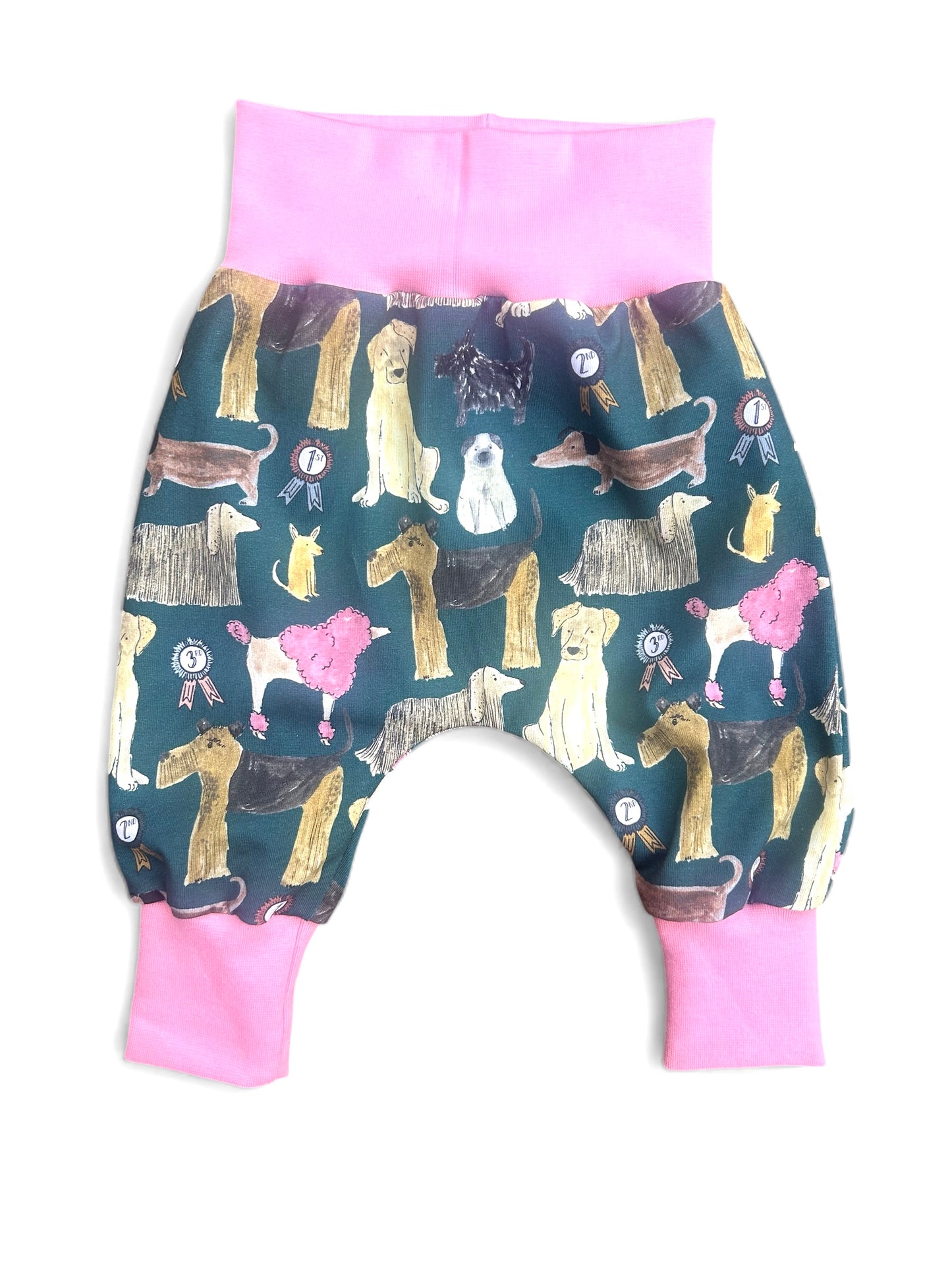Dogs Jersey Baby & Toddler Harem Pants Candy Pink