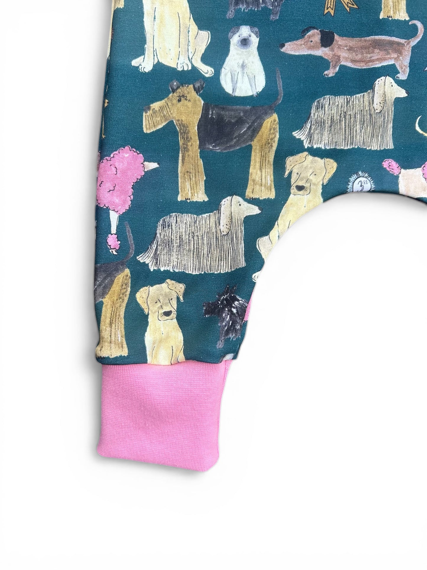 Dogs Jersey Baby & Toddler Harem Pants Candy Pink