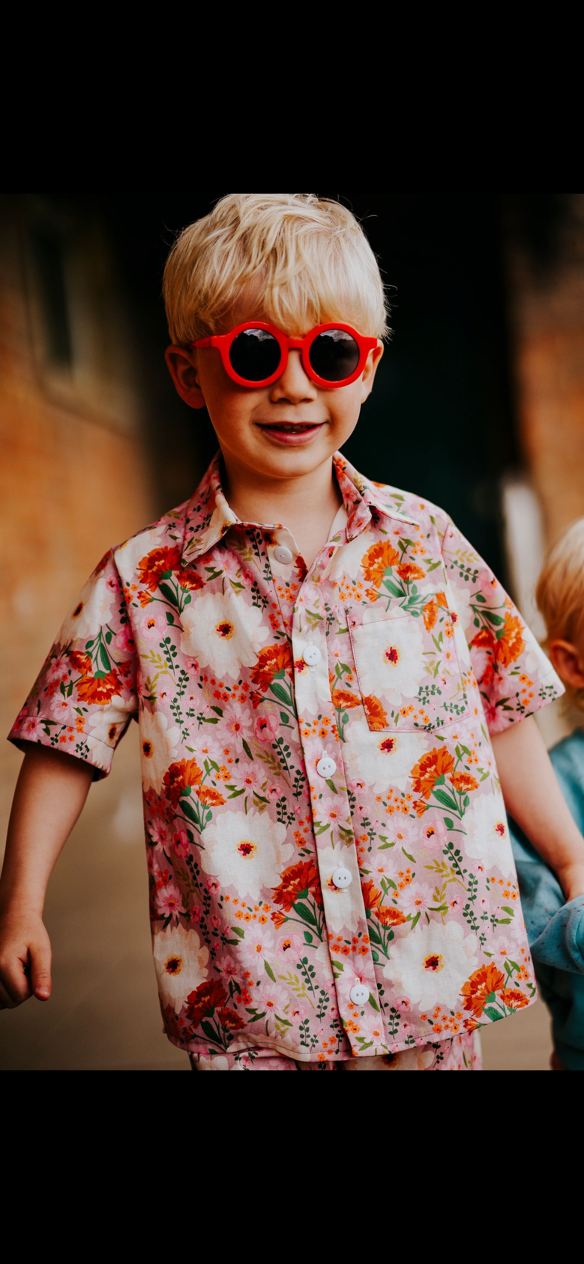 Floral Print Baby & Children's Shirt