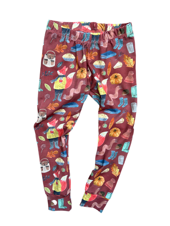 Autumn Mr Fox Toddler & Children's Jersey Leggings