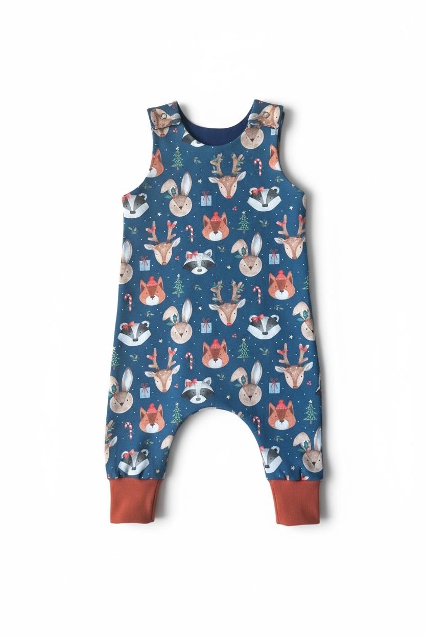 Festive Animals Baby & Toddler Jersey Romper