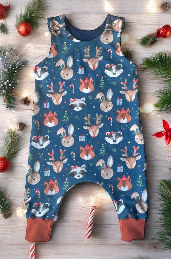 Festive Animals Baby & Toddler Jersey Romper