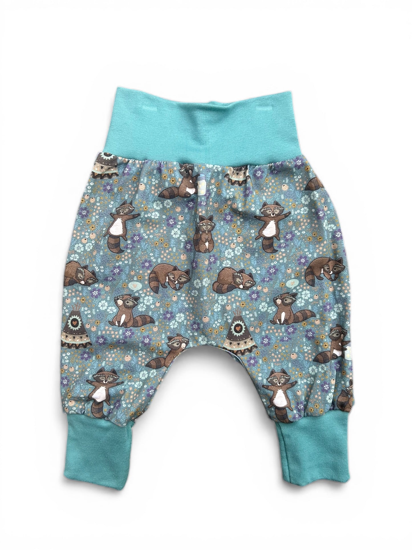 Enchanted Forest Raccoon Jersey Baby & Toddler Harem Pants