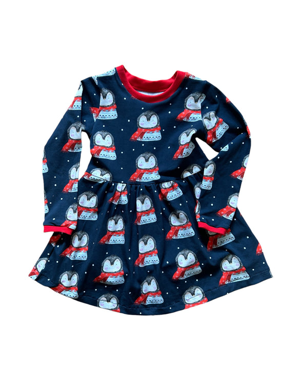 Christmas Penguins Baby & Toddler Jersey Dress