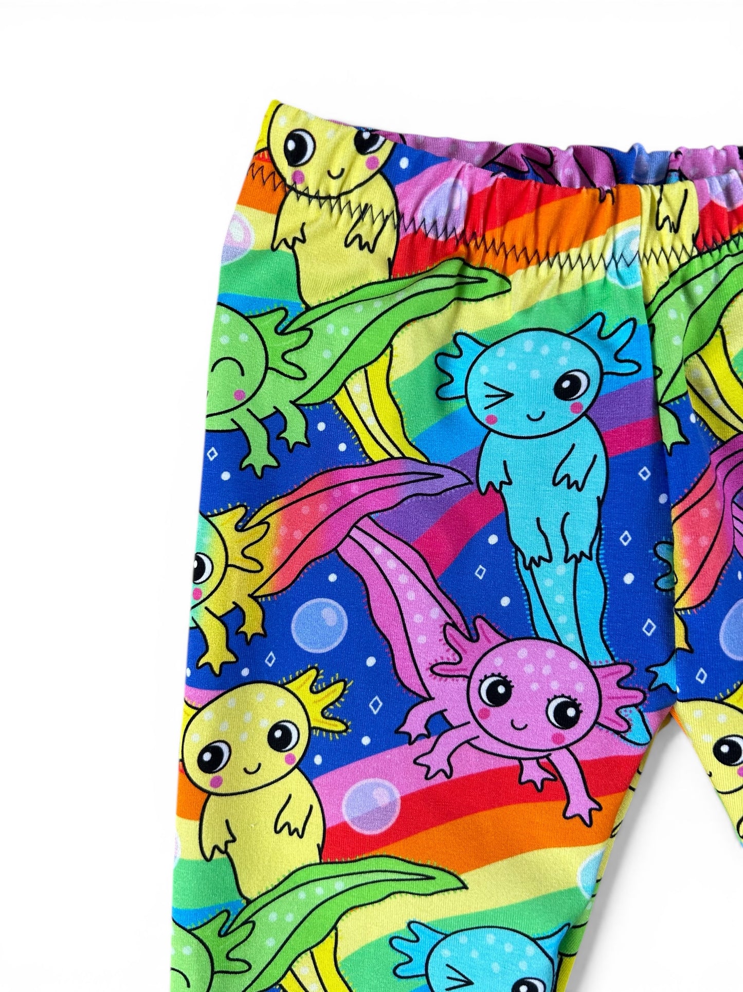 Axelotl Rainbow Toddler & Children's Jersey Leggings