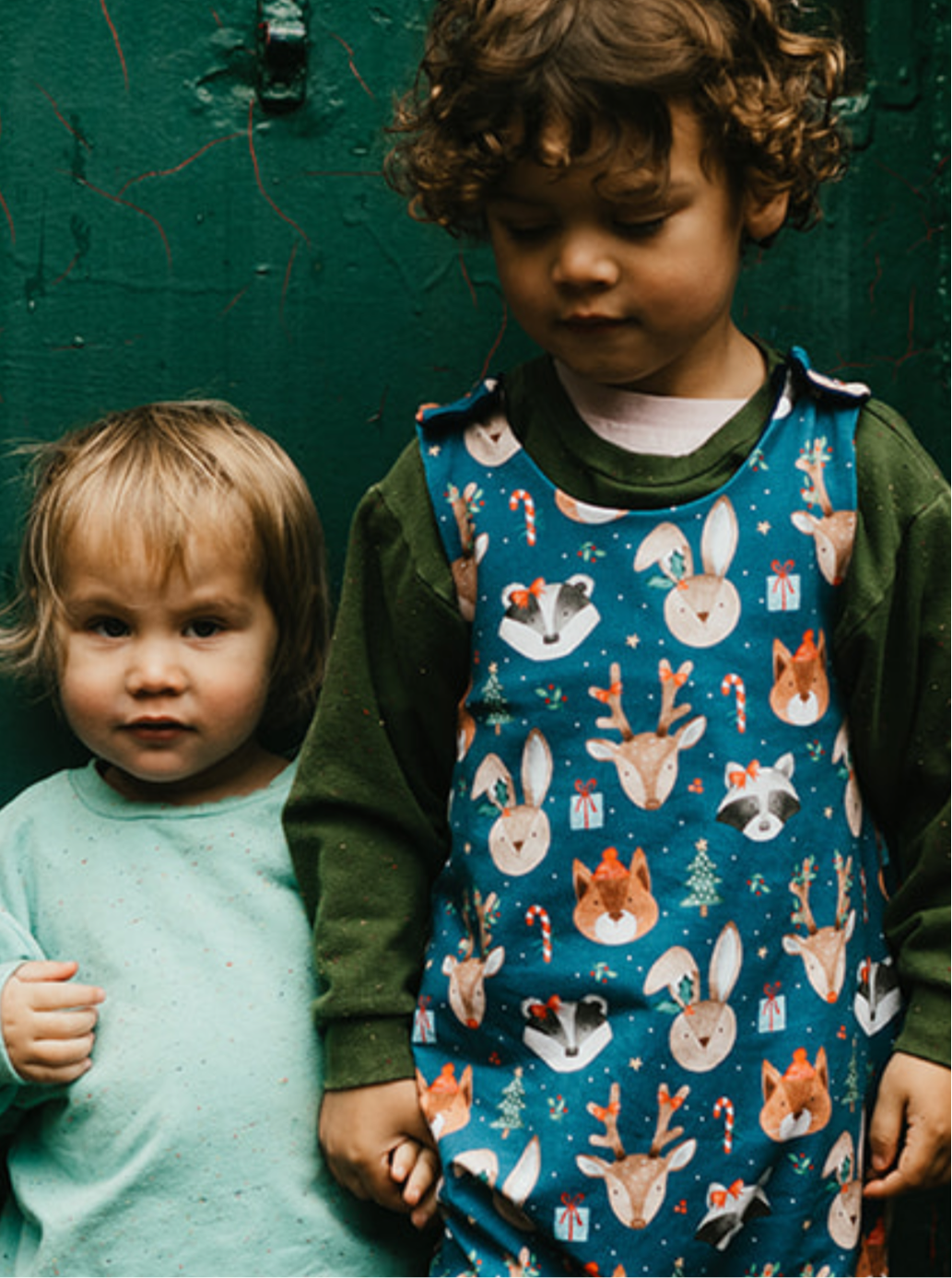 Festive Animals Baby & Toddler Jersey Romper