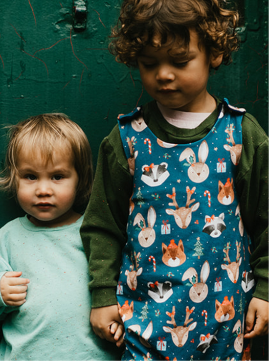 Festive Animals Baby & Toddler Jersey Romper