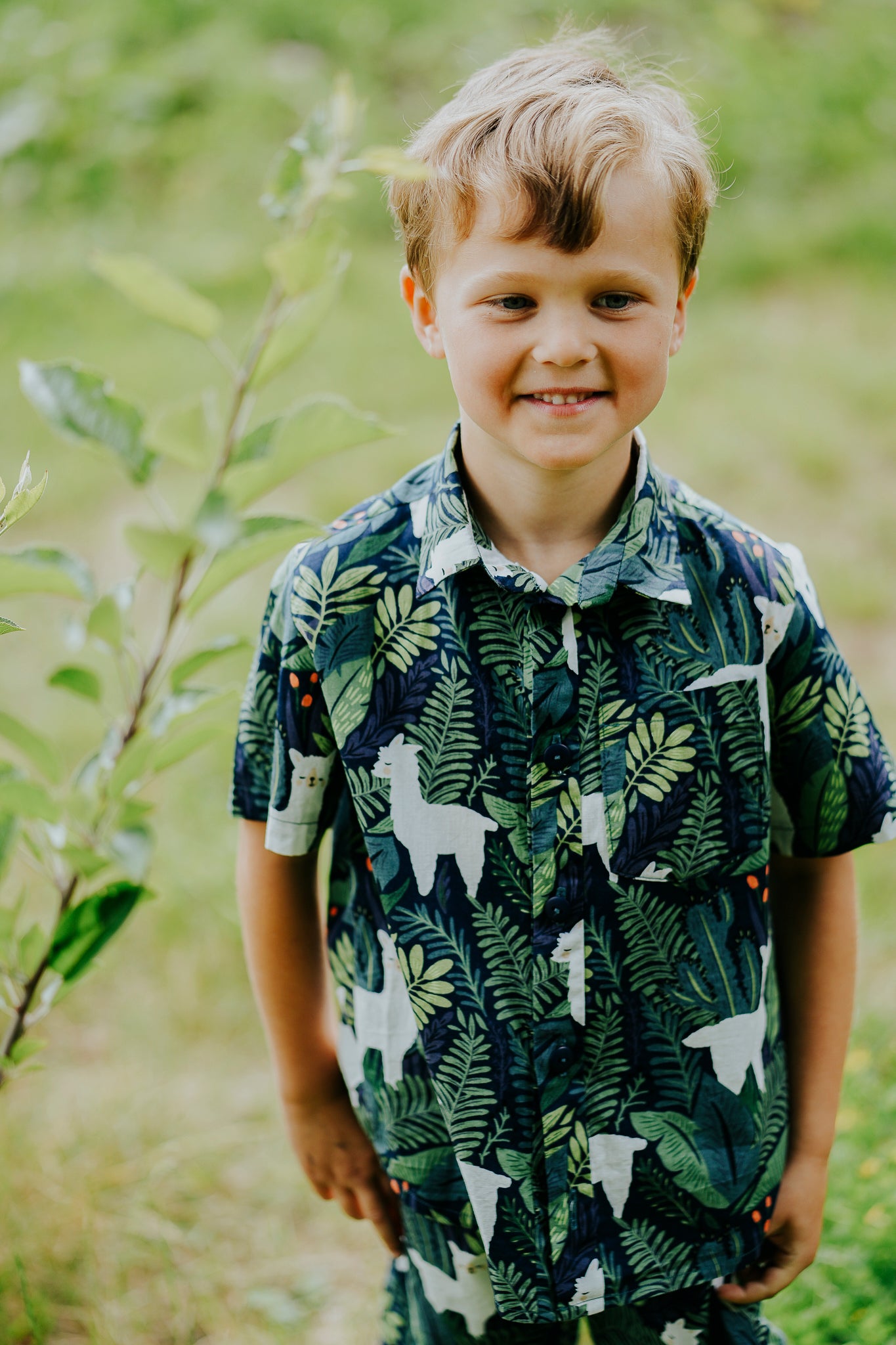 Llama Print Baby & Children's Shirt