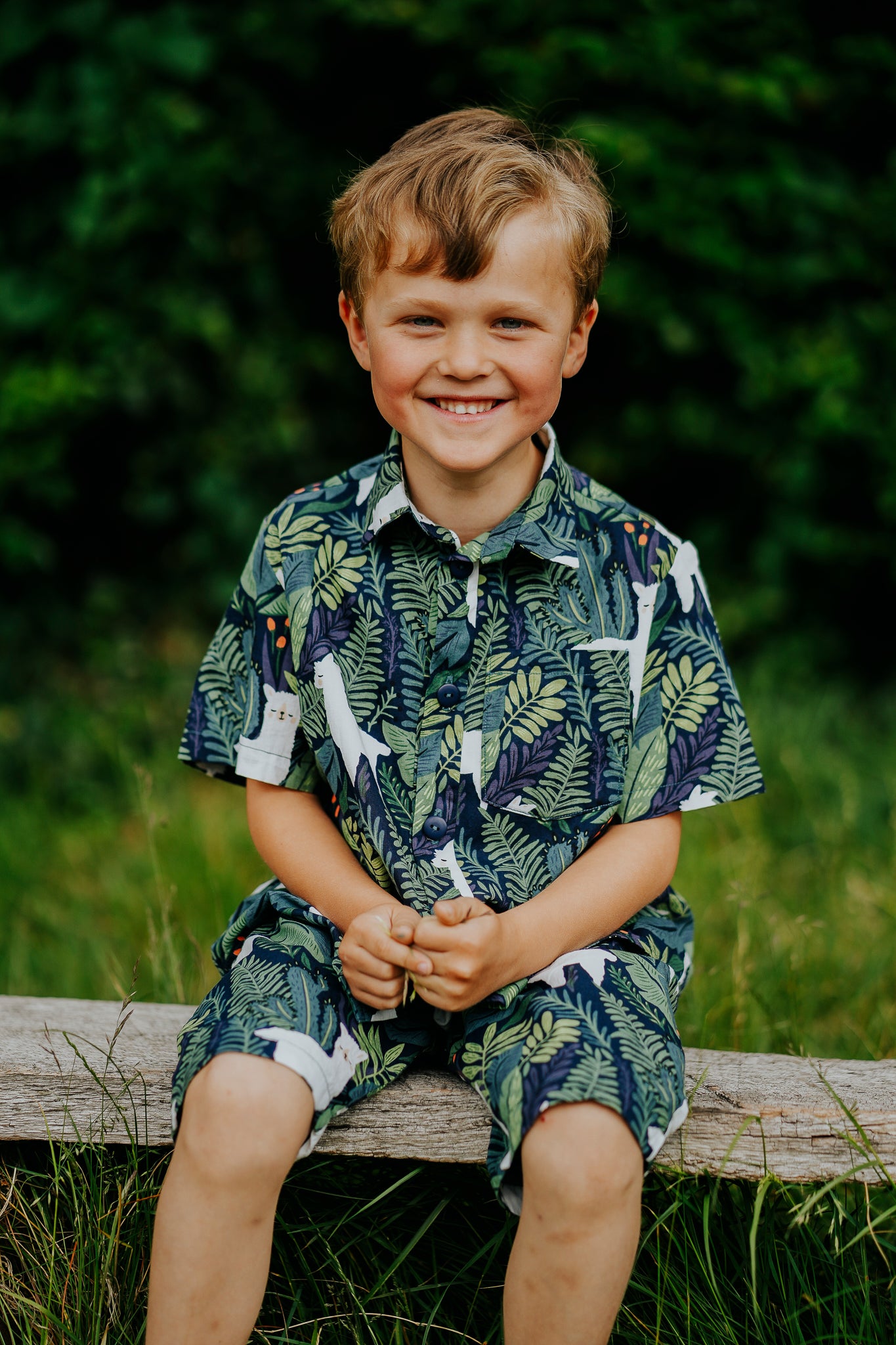 Llama Print Baby & Children's Shirt
