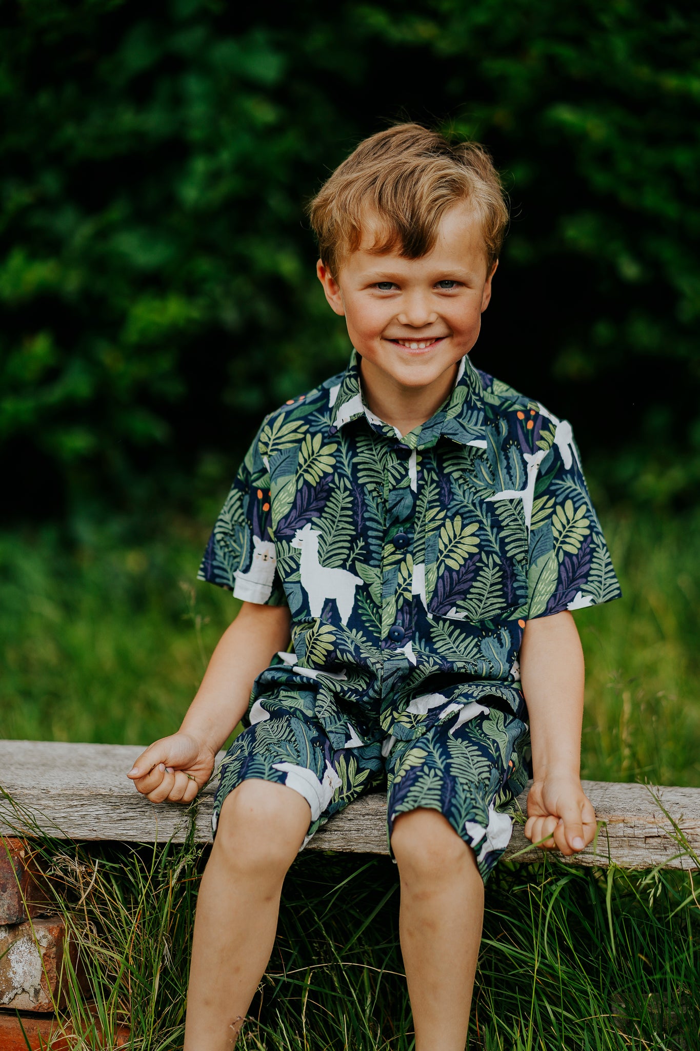 Llama Print Baby & Children's Shirt