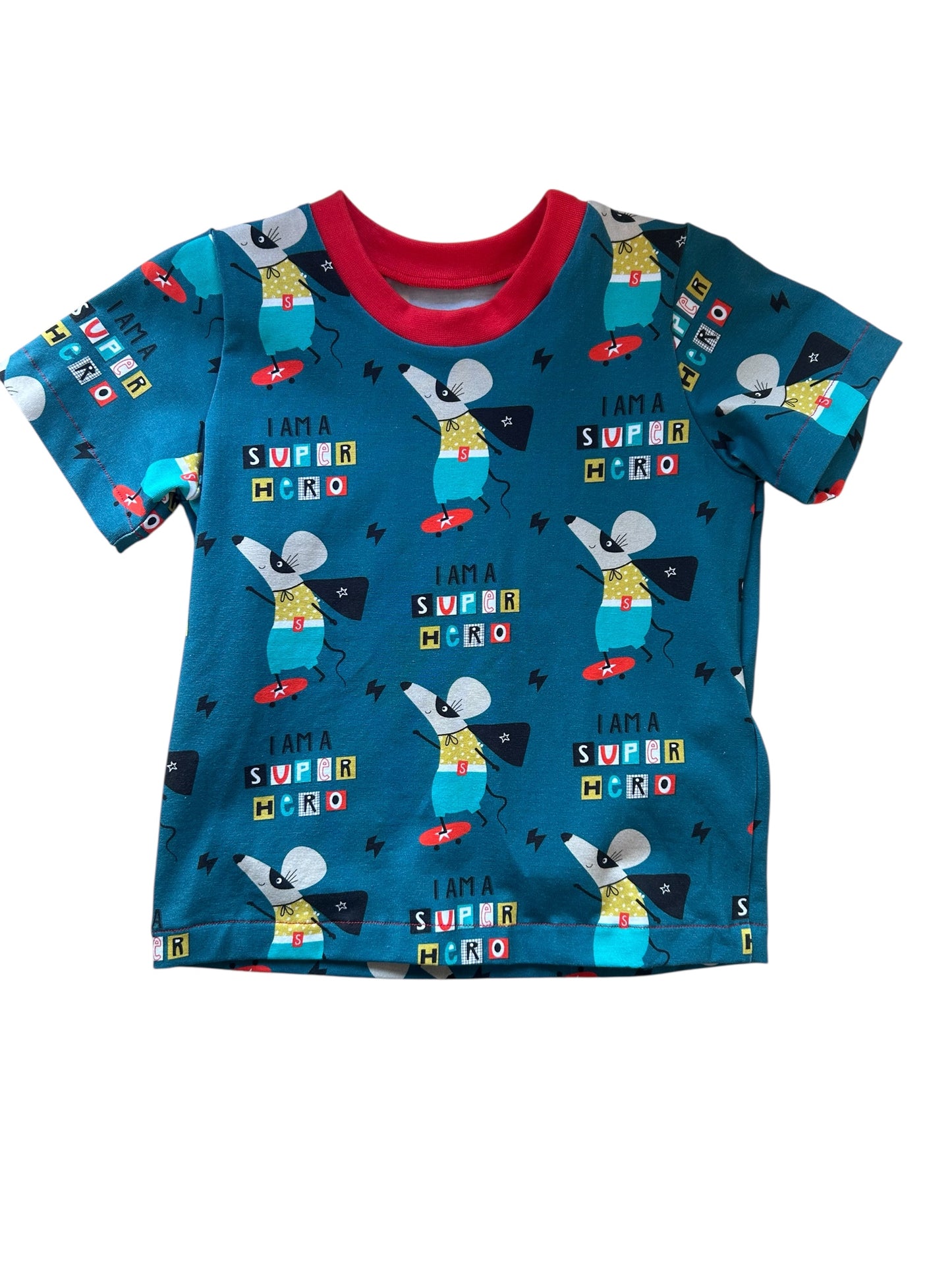 Superhero Mouse Short Sleeve Baby & Toddler Jersey T-Shirt