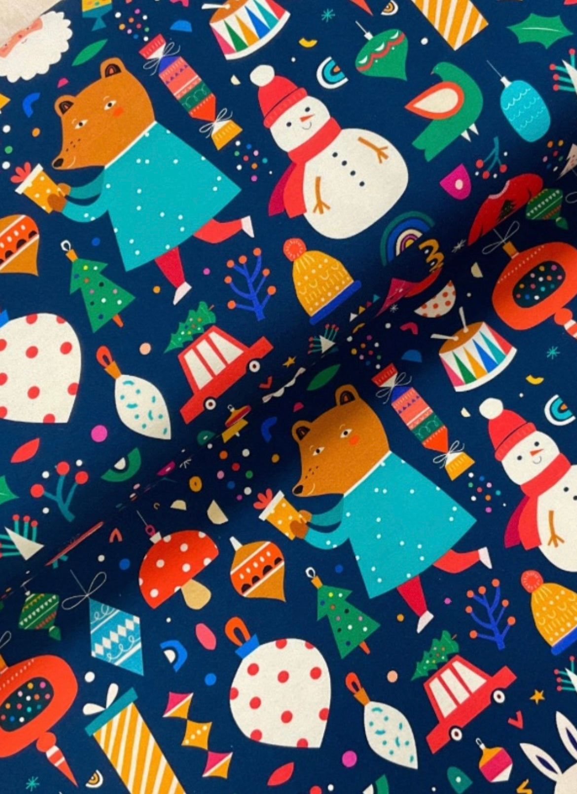 Snood with fluffy fleece lining