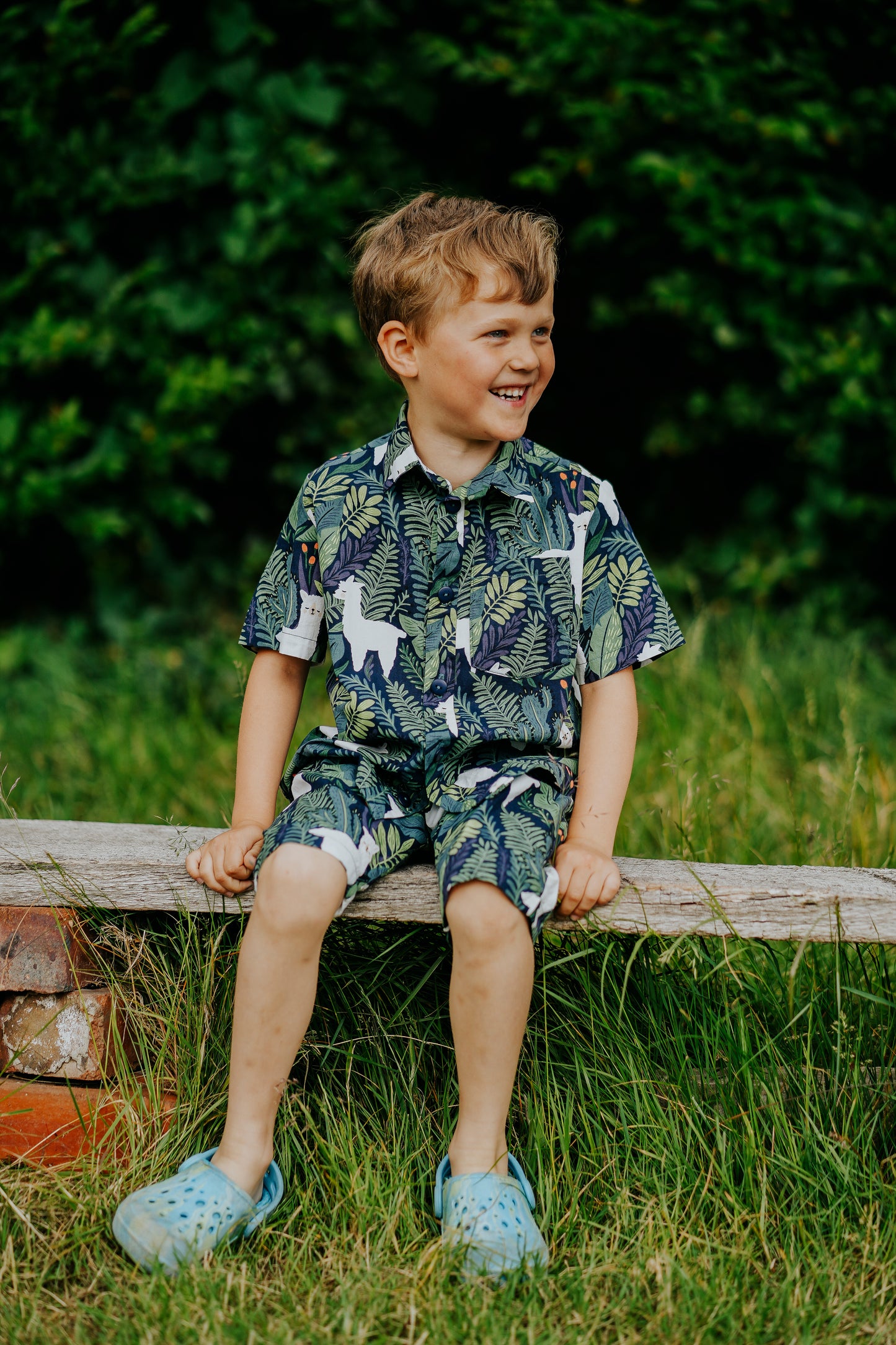 Llama Print Baby & Children's Shirt