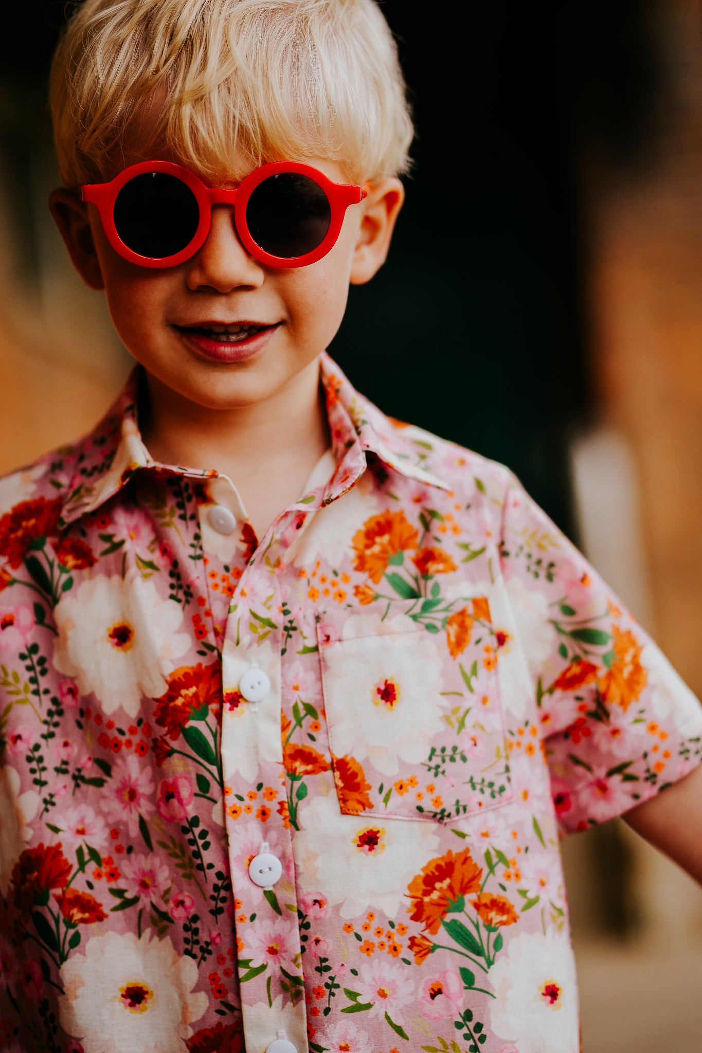 Floral Print Baby & Children's Shirt