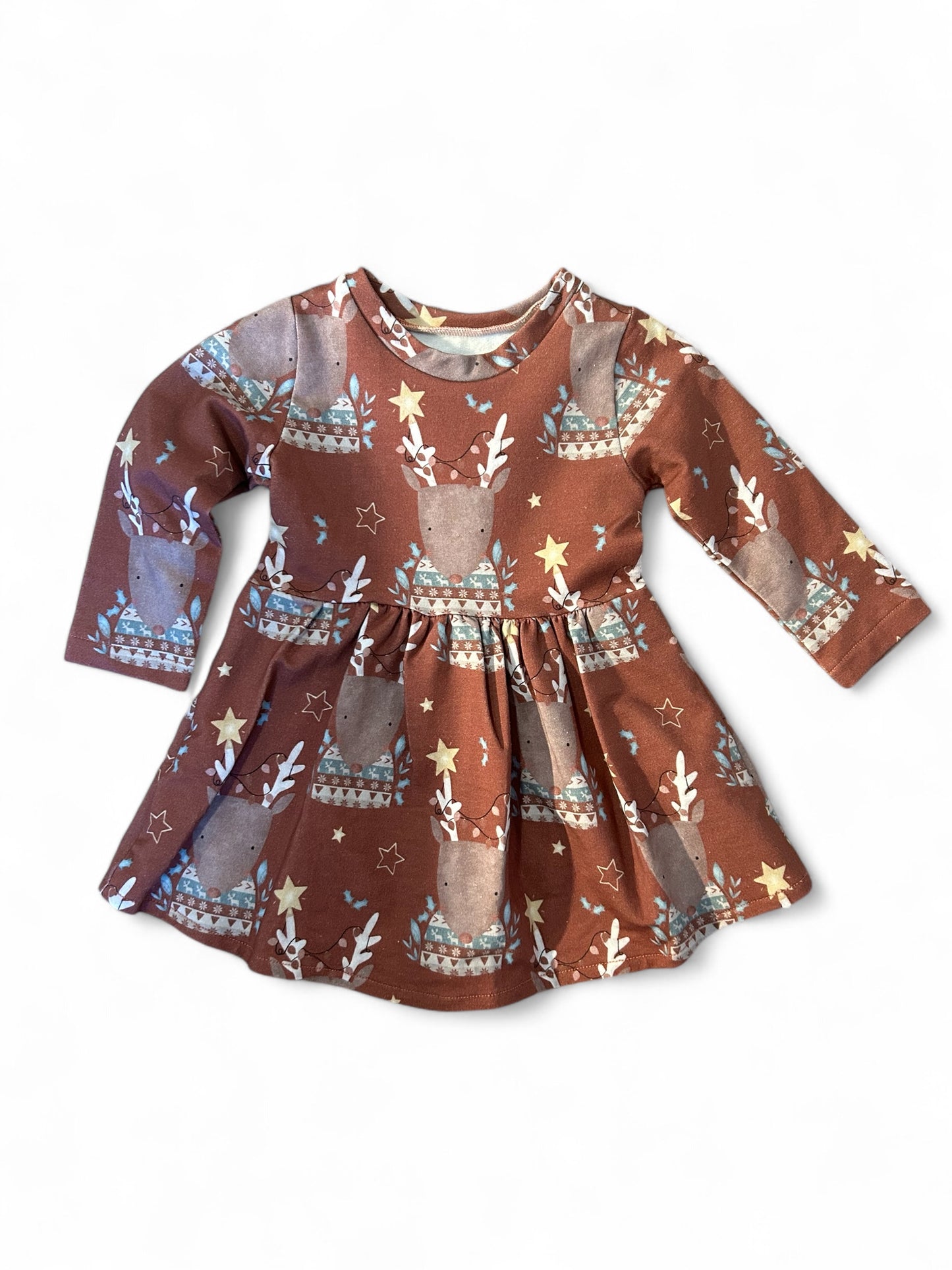 Christmas Reindeer Baby & Toddler Jersey Dress