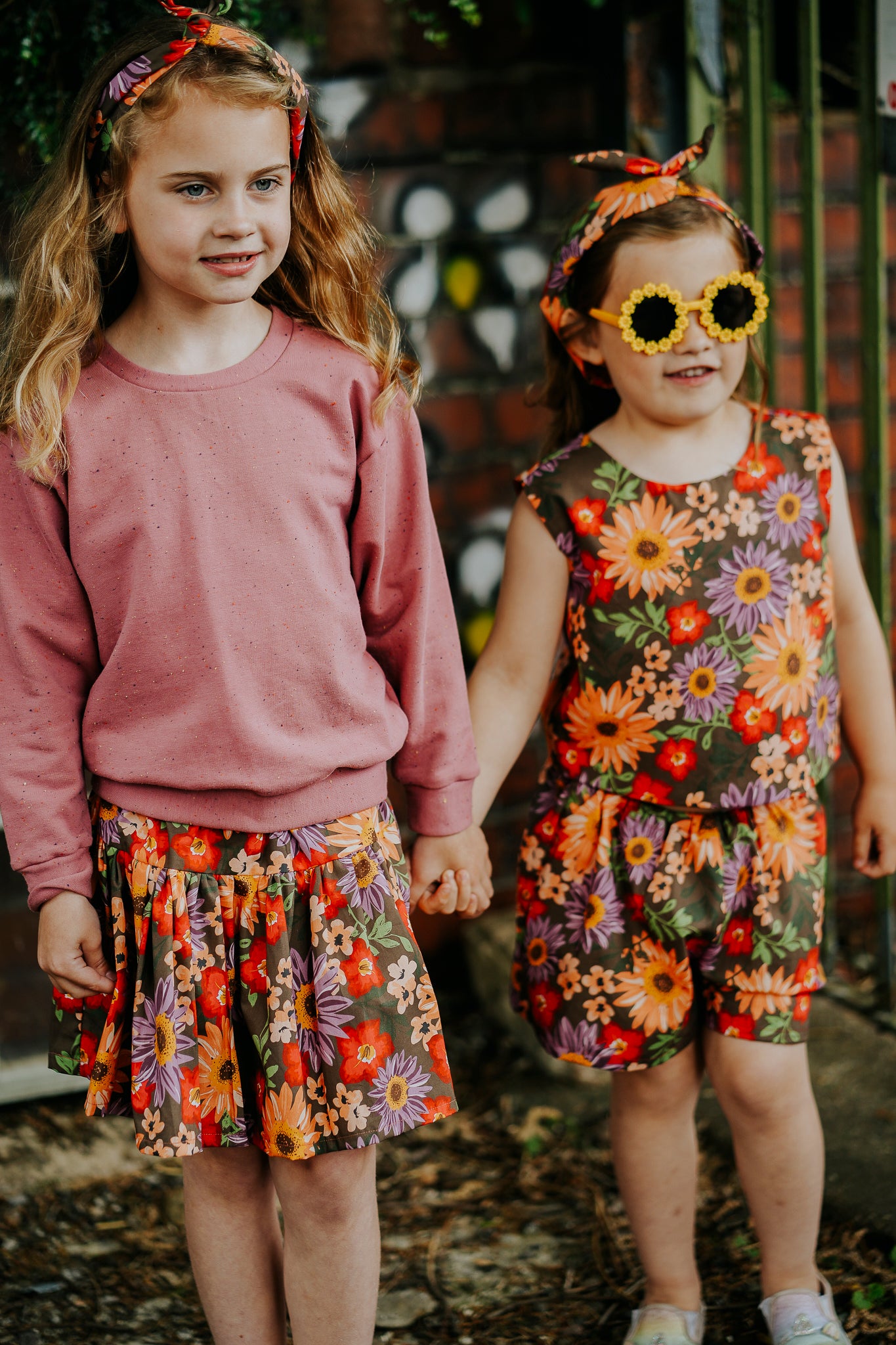 Floral Shorts & Top two piece coord set