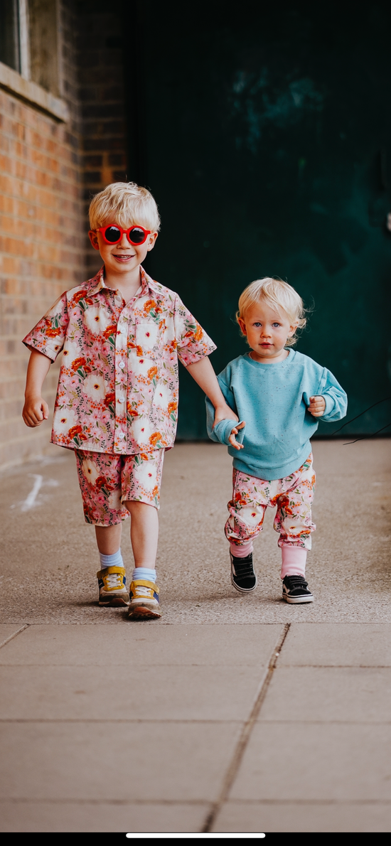 Floral Print Baby & Children's Shirt