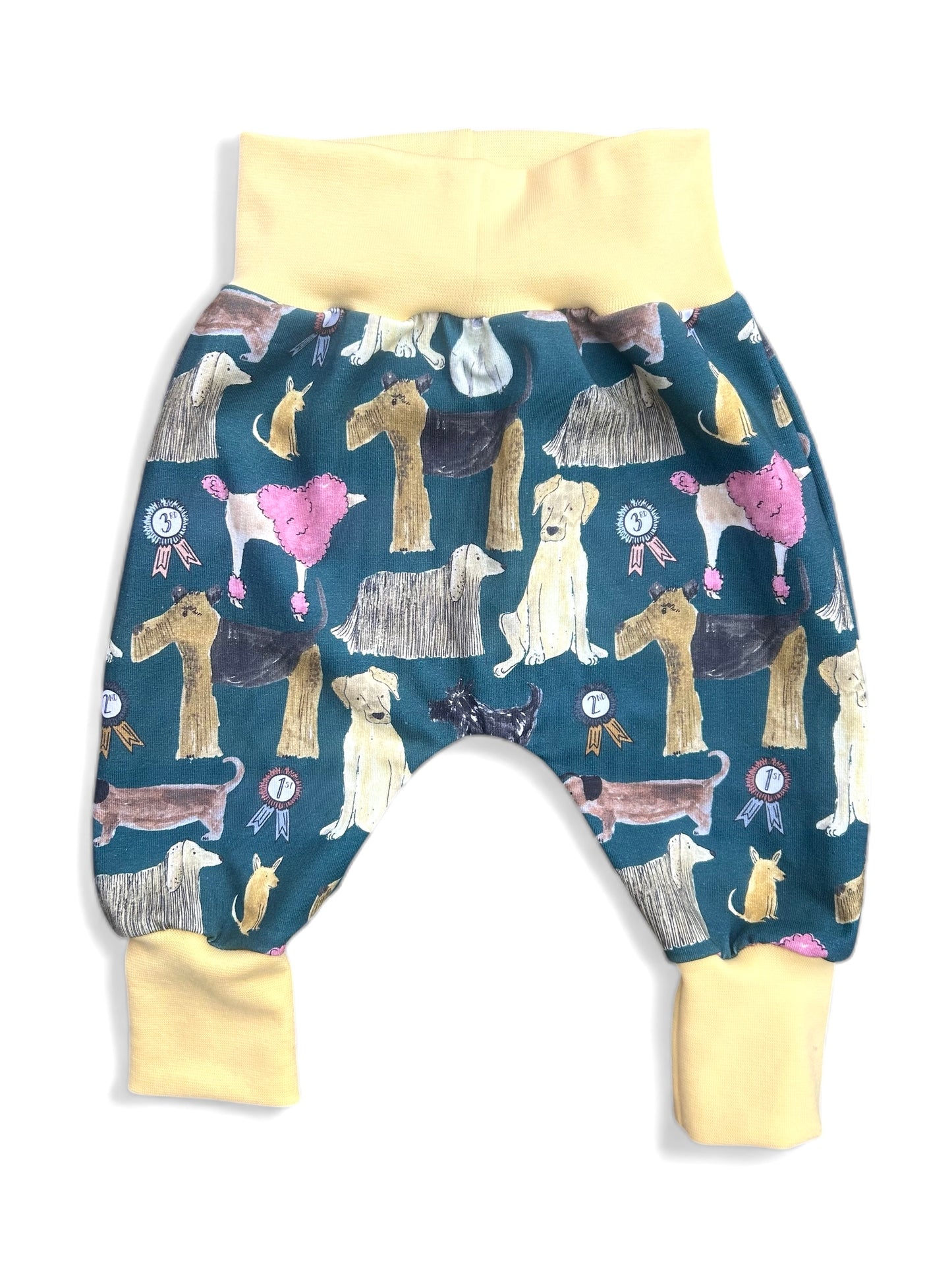 Dogs Jersey Baby & Toddler Harem Pants Soft Yellow
